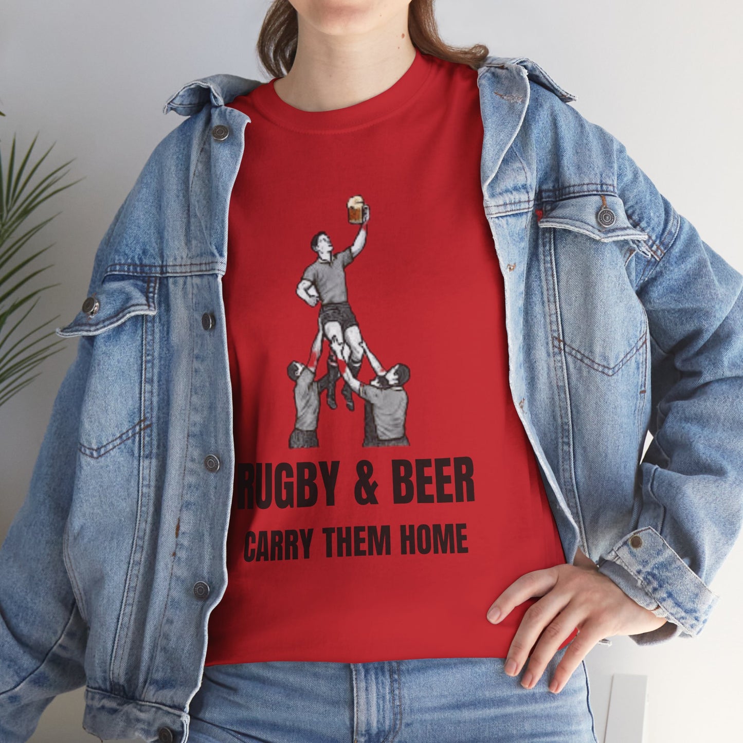 Carry Them Home England Rugby T-Shirt | Rugby & Beer Fan Tee
