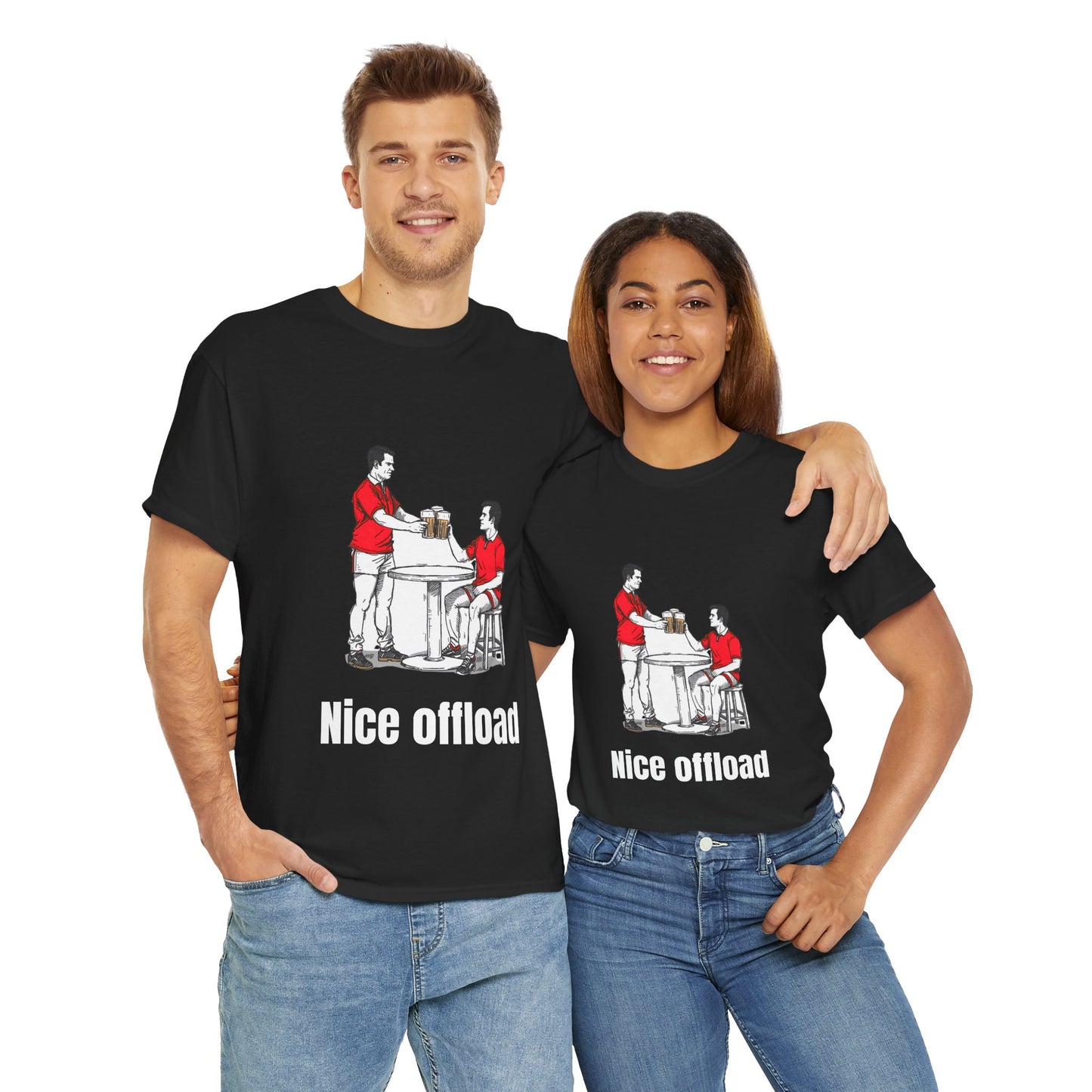 T-shirt de rugby Nice Offload – Cadeau pour les supporters gallois