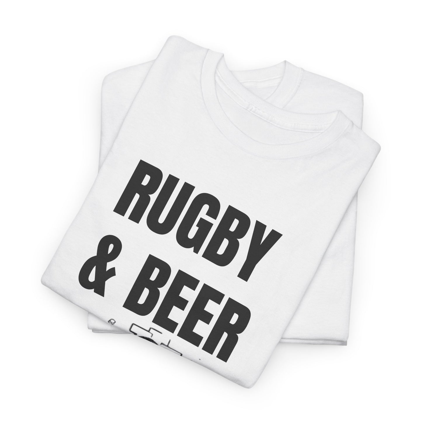 Rugby & Beer T-Shirt – From the Pitch to the Pub | English Rugby Fans Tee
