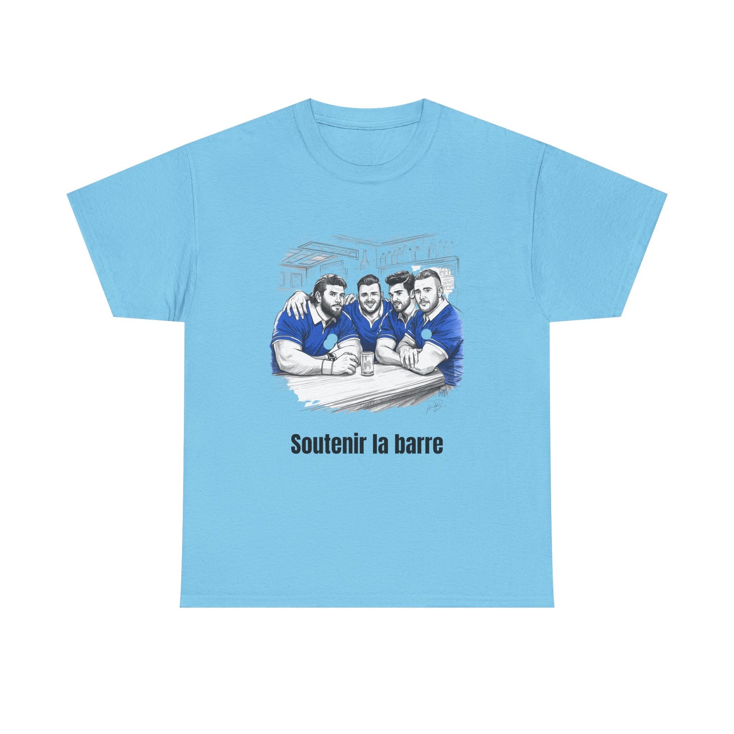 Propping Up The Bar – Funny French Rugby T-Shirt for Fans & Gifts