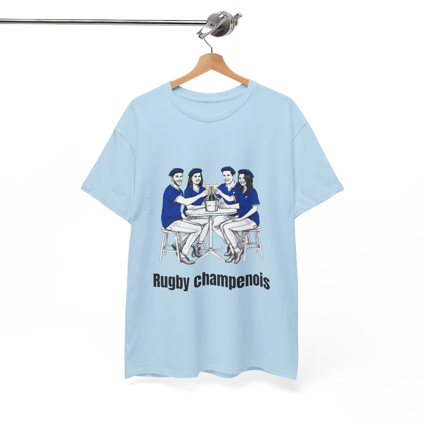 Champagne Rugby T-shirt - French Rubgy Fan Gift