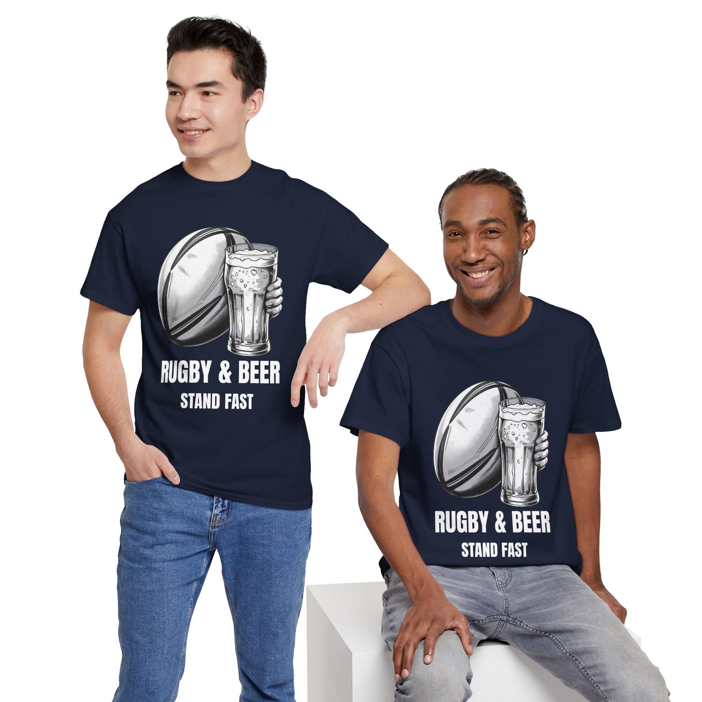 Rugby & Beer “Stand Fast” T-Shirt – Scotland Rugby Fan Matchday Gift