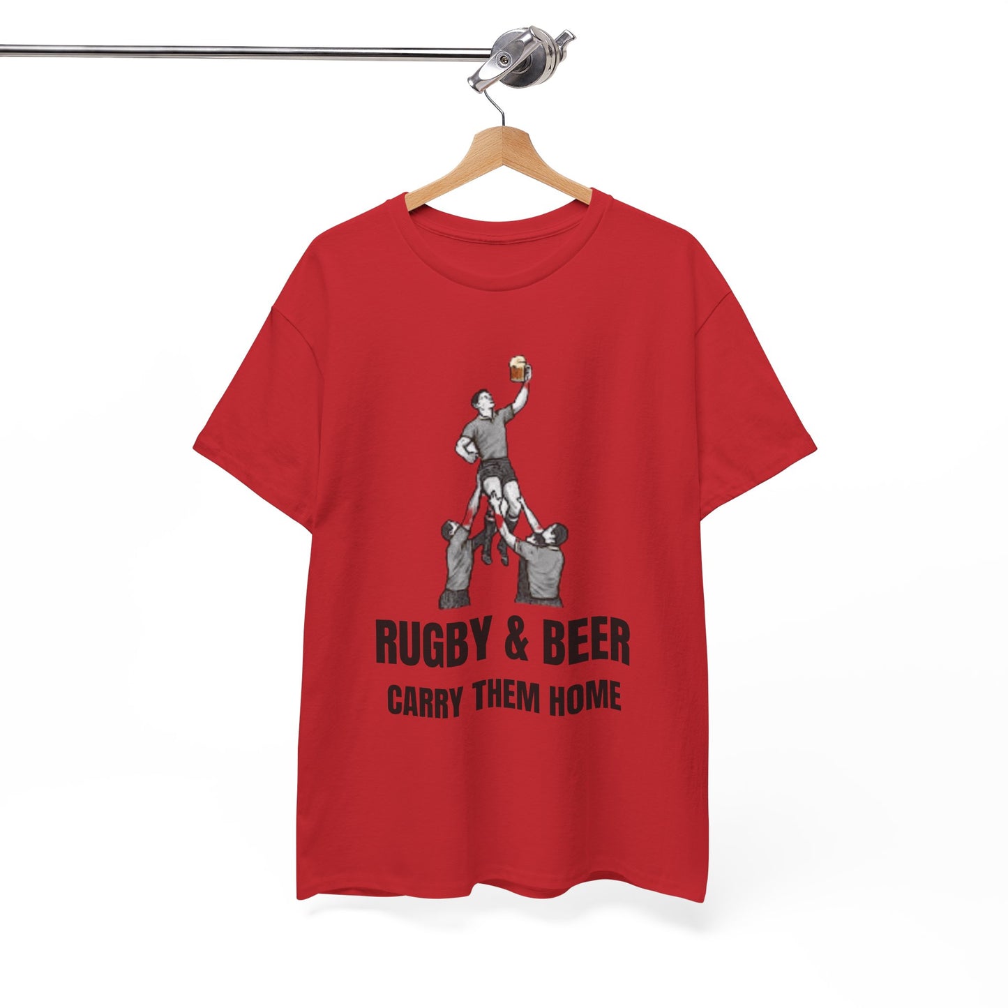 Carry Them Home England Rugby T-Shirt | Rugby & Beer Fan Tee
