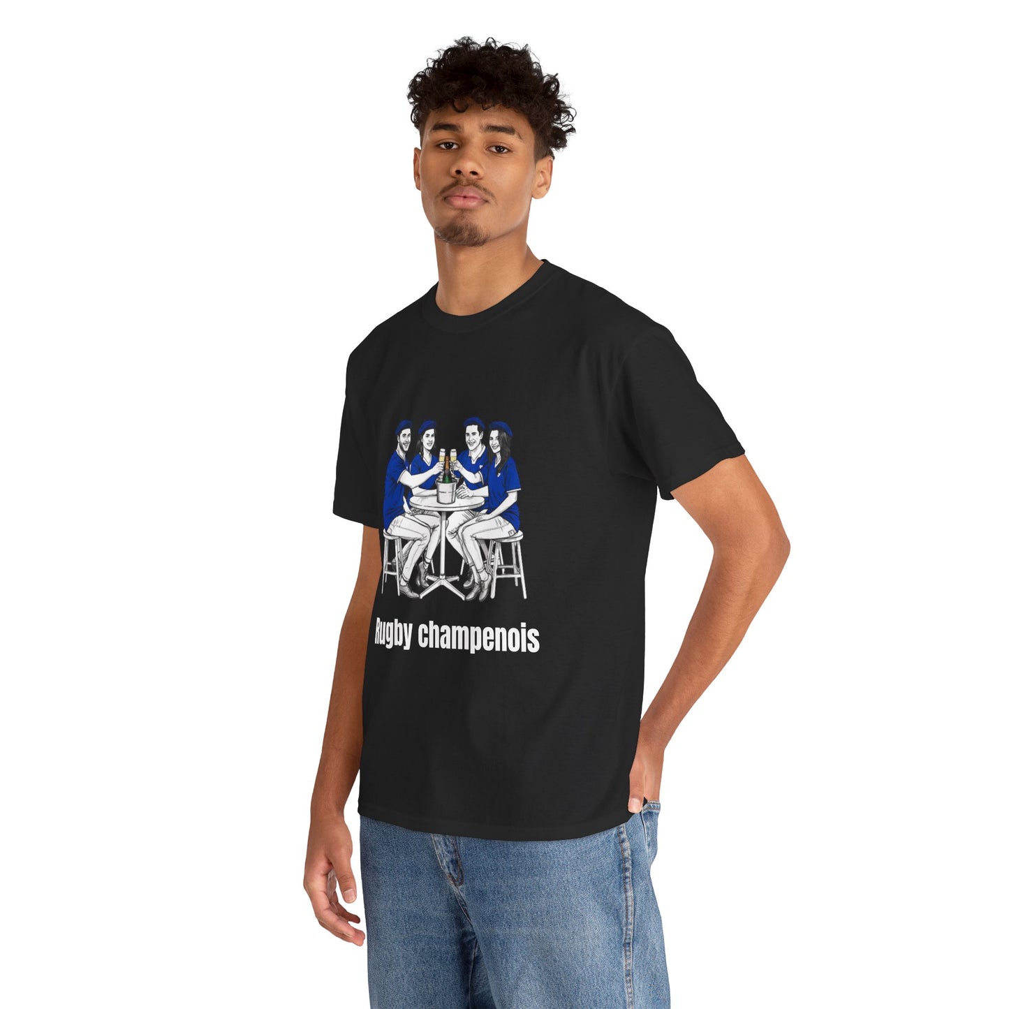Champagne Rugby T-shirt - French Rubgy Fan Gift