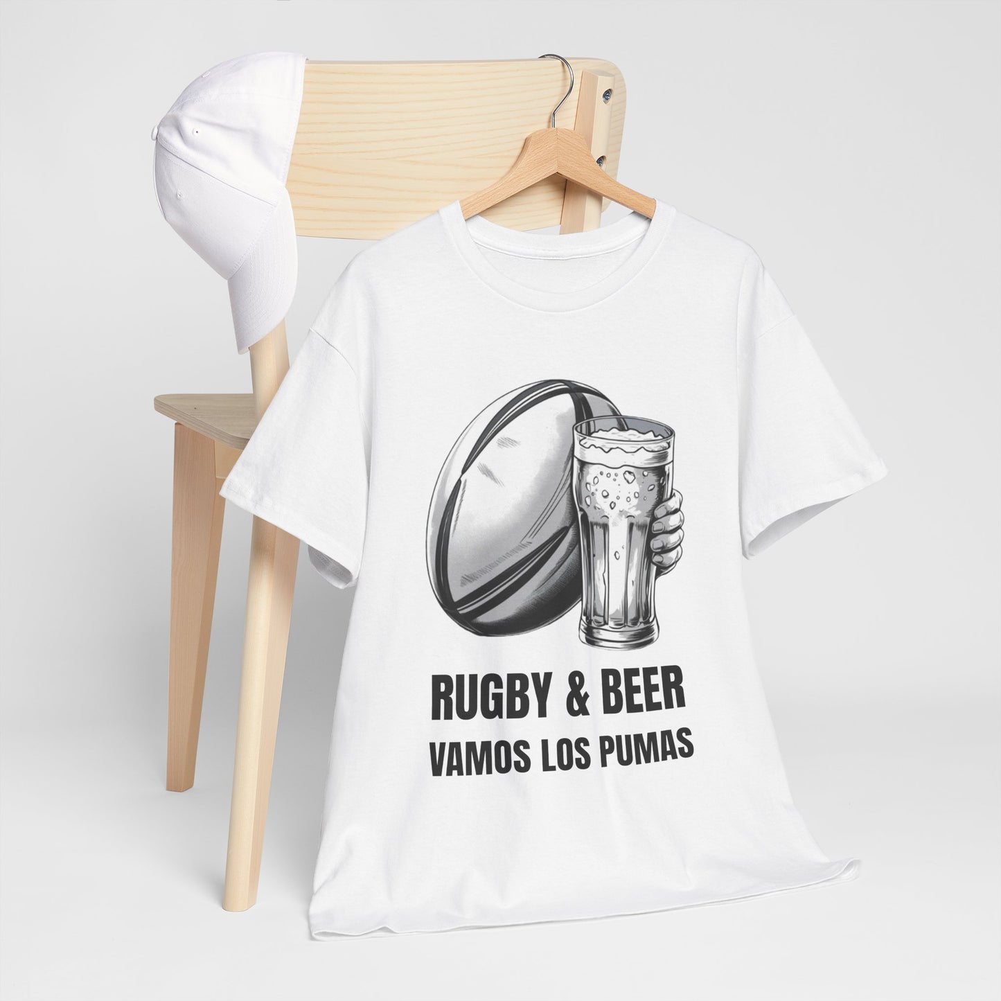 Rugby & Beer ¨Vamos Los Pumas¨ T-Shirt - Argentinian Rugby Fan Matchday Gift