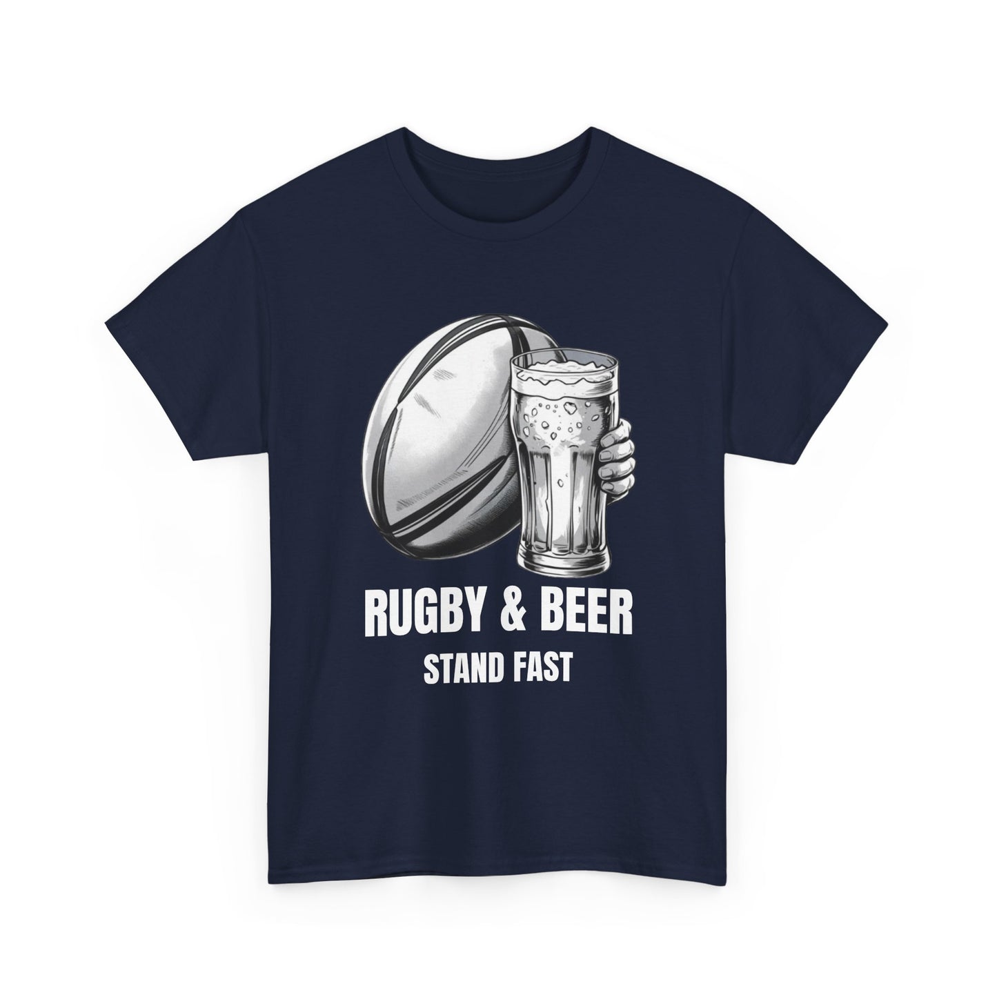 Rugby & Beer “Stand Fast” T-Shirt – Scotland Rugby Fan Matchday Gift