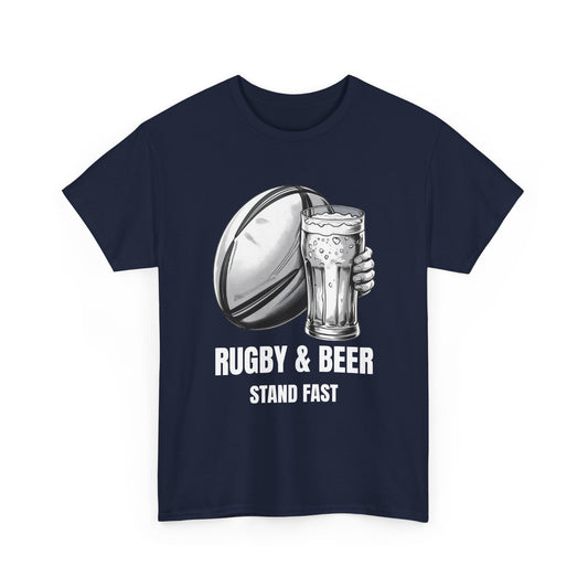 Rugby & Beer “Stand Fast” T-Shirt – Scotland Rugby Fan Matchday Gift
