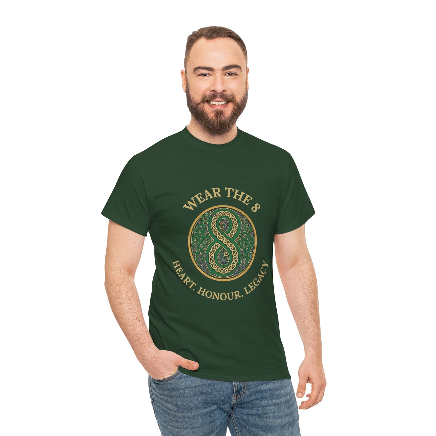 WEAR THE 8 – Heart. Honour. Legacy. | Irish Rugby Tribute T-Shirt