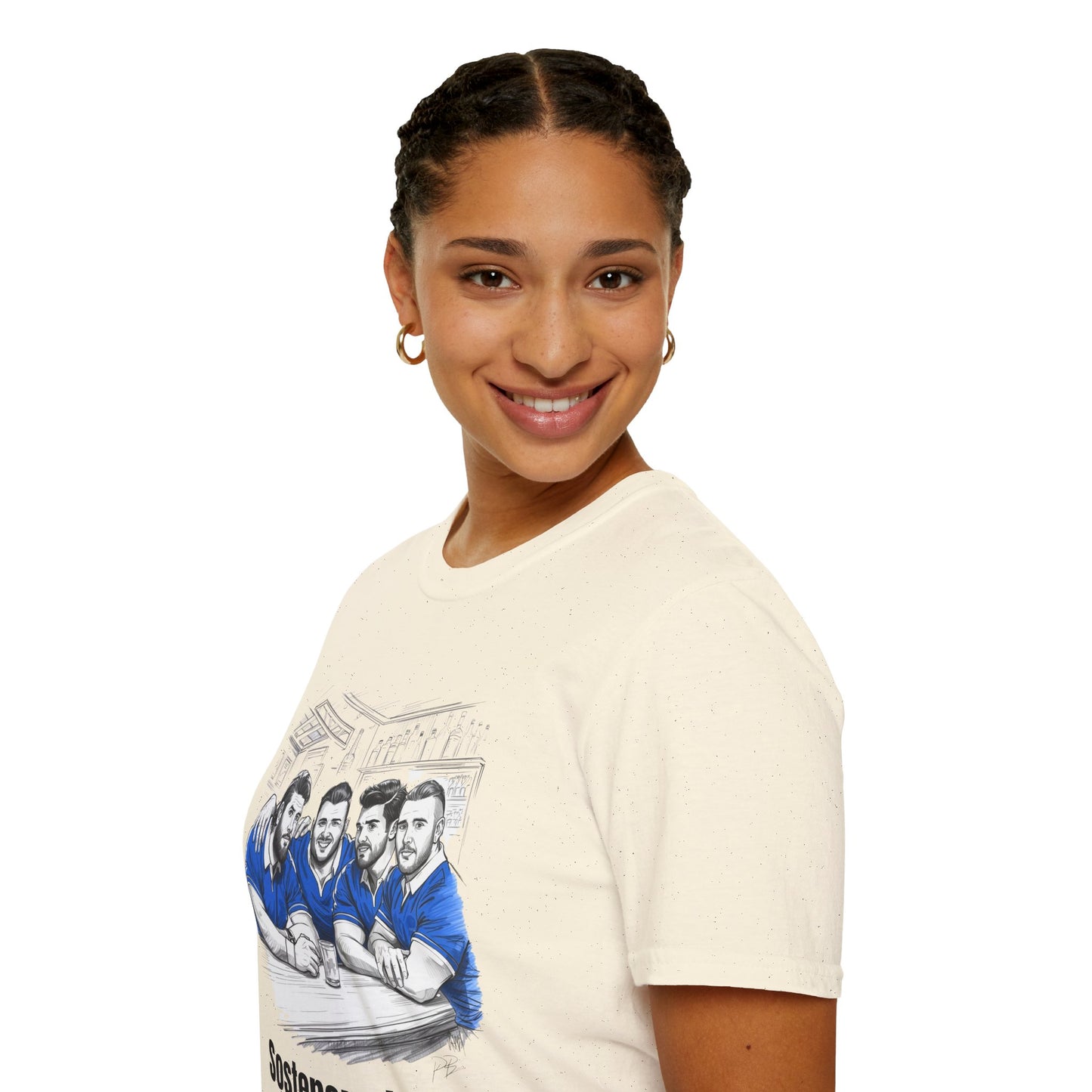 Propping Up The Bar – Funny Italian Rugby T-Shirt for Fans & Gifts
