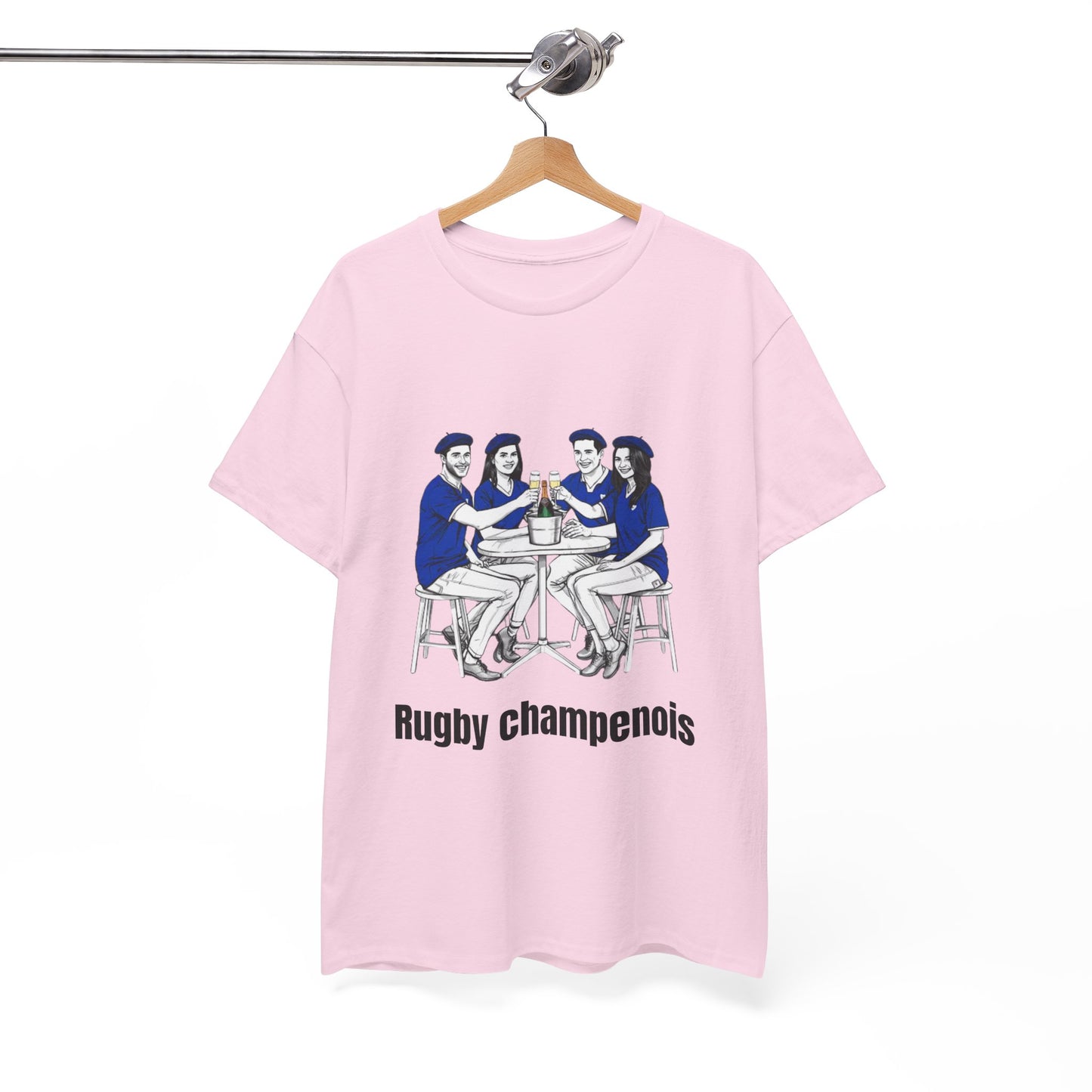 Champagne Rugby T-shirt - French Rubgy Fan Gift