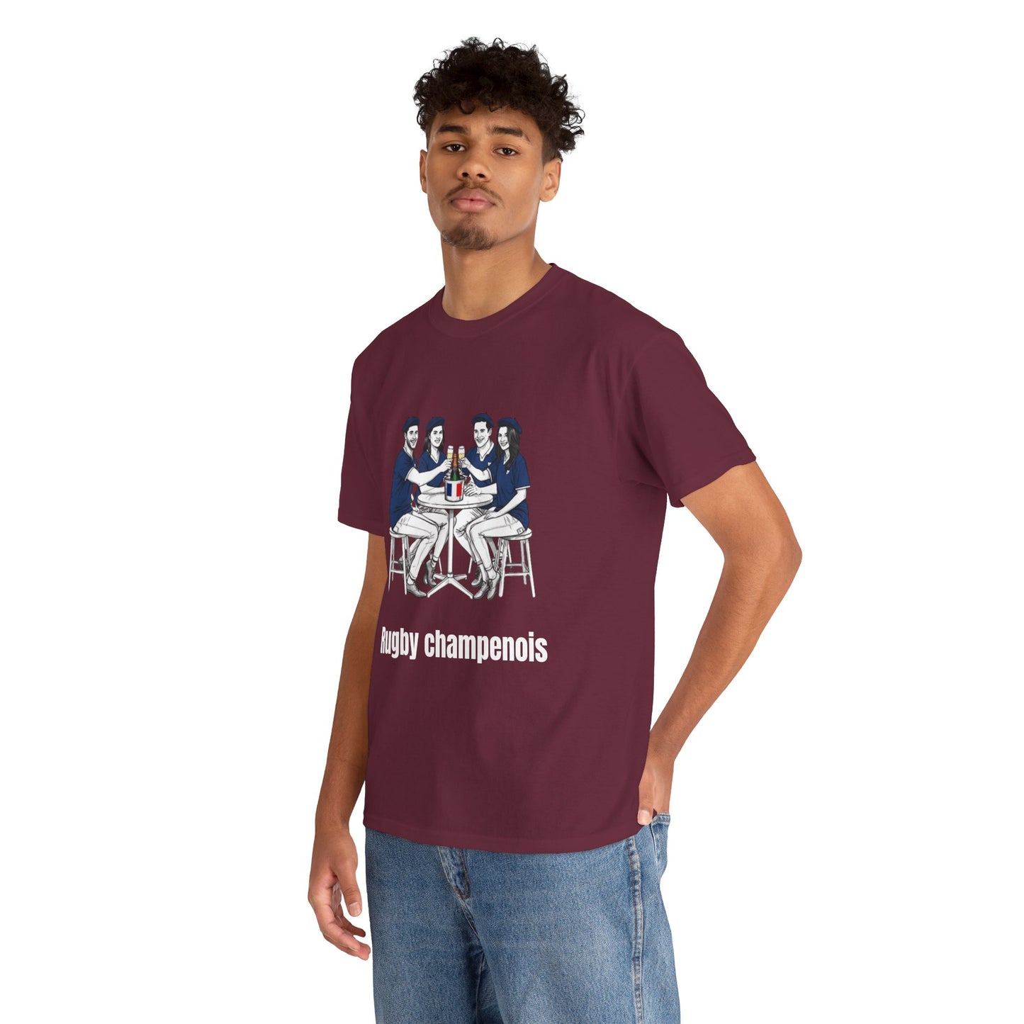 Champagne Rugby T-shirt - French Rubgy Fan Gift