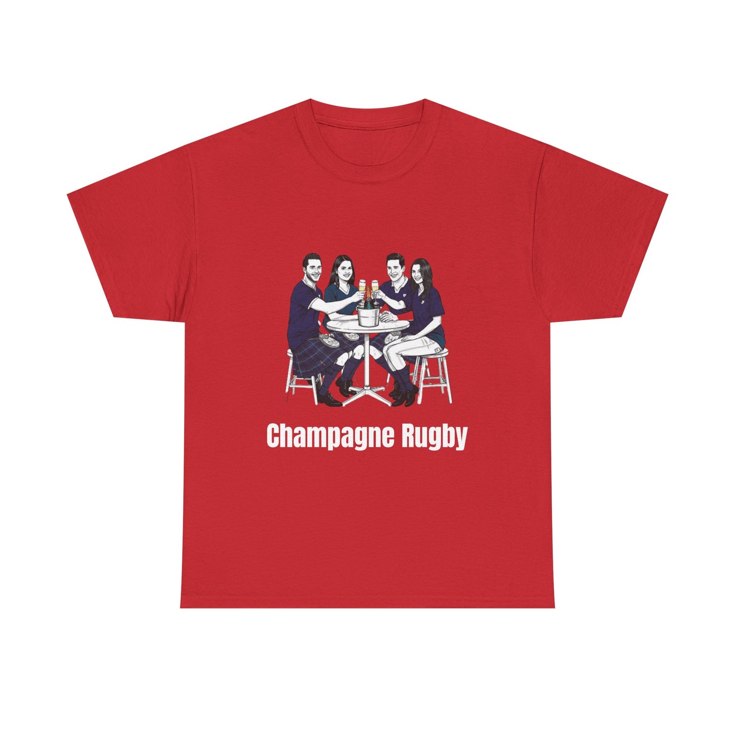 Champagne Rugby T-Shirt – Six Nations Scotland Fan Gift