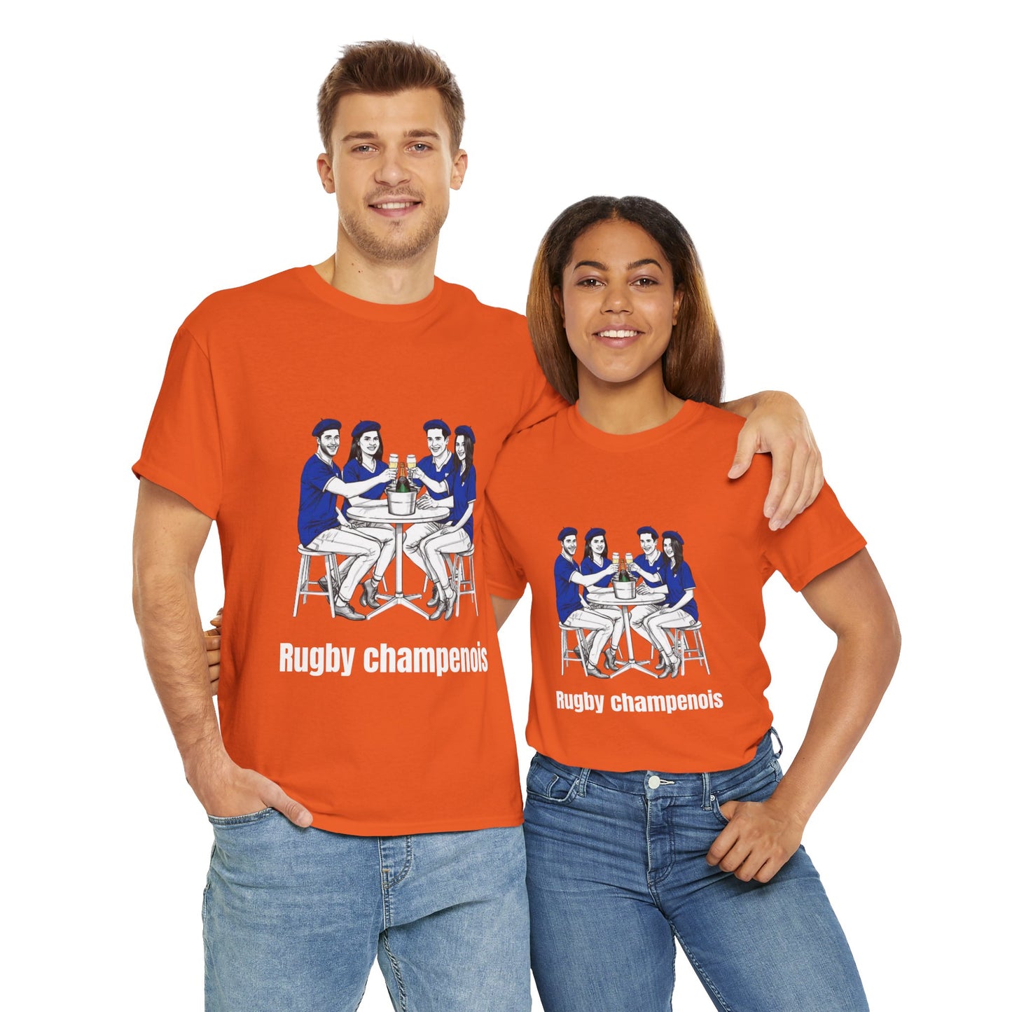 Champagne Rugby T-shirt - French Rubgy Fan Gift