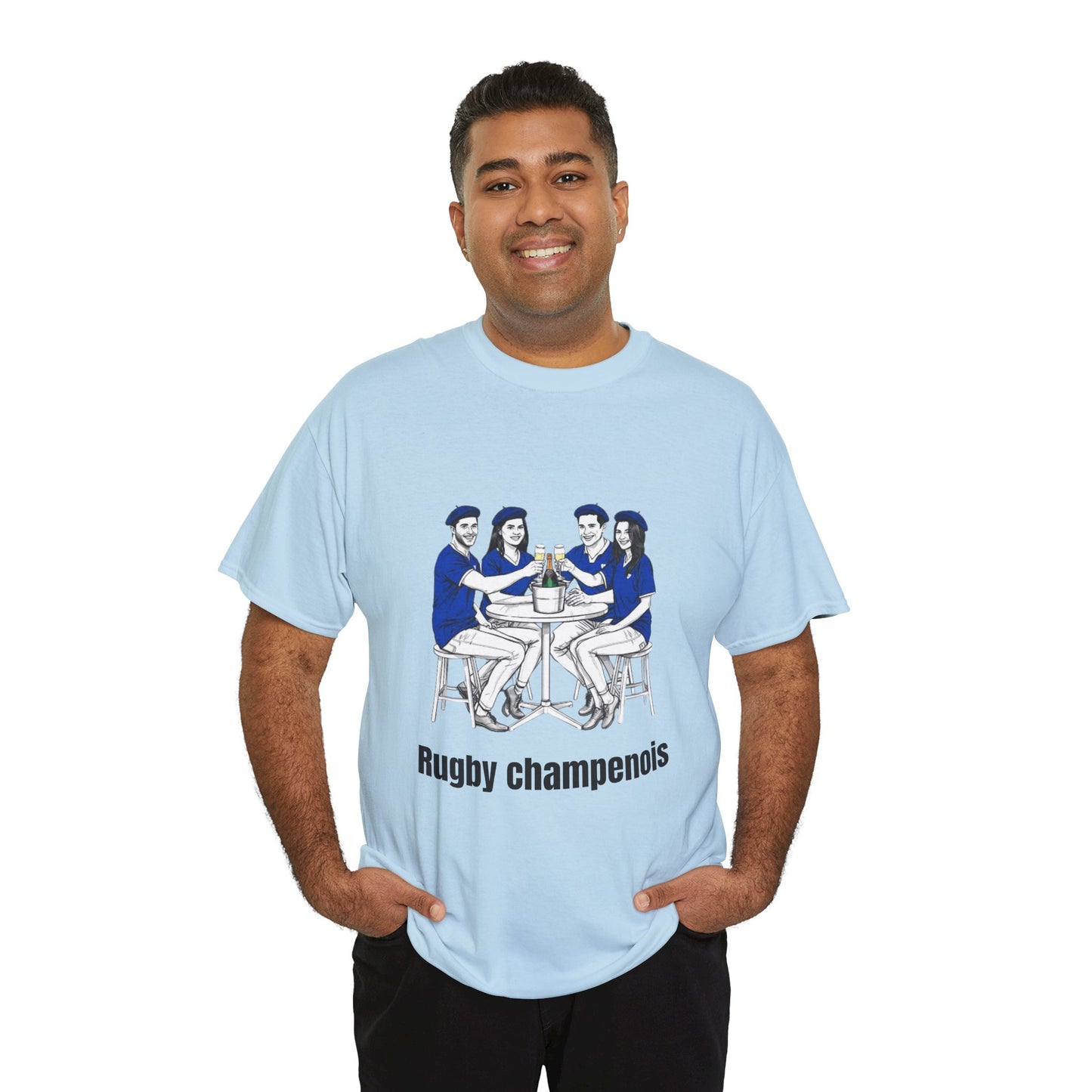 Champagne Rugby T-shirt - French Rubgy Fan Gift