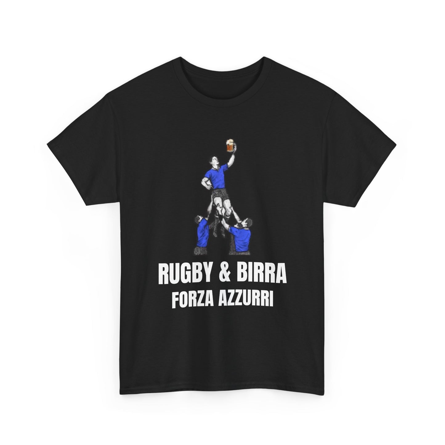 Forza Azzurri Italie Rugby T-Shirt | T-shirt de supporter de Rugby et Birra 