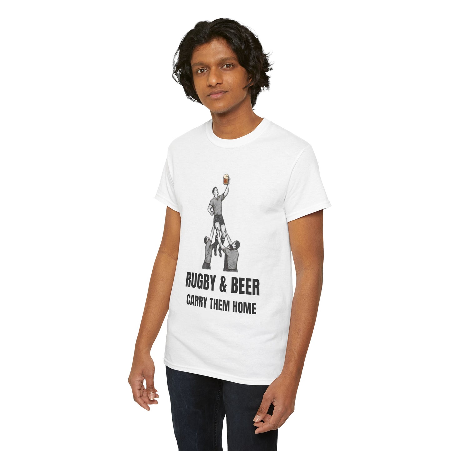 Carry Them Home England Rugby T-Shirt | Rugby & Beer Fan Tee