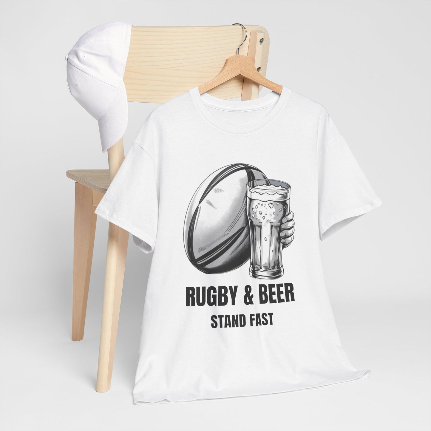Rugby & Beer “Stand Fast” T-Shirt – Scotland Rugby Fan Matchday Gift