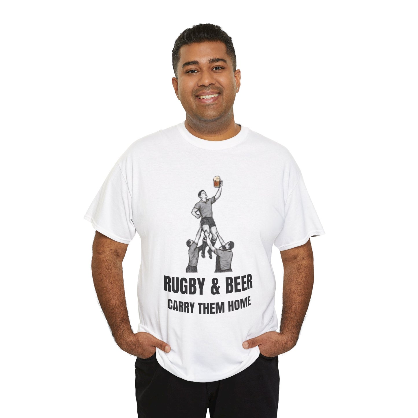 Carry Them Home England Rugby T-Shirt | Rugby & Beer Fan Tee