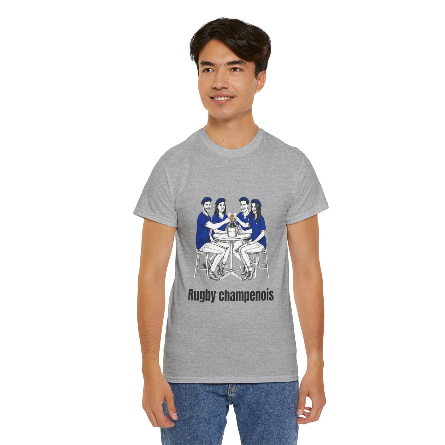 Champagne Rugby T-shirt - French Rubgy Fan Gift
