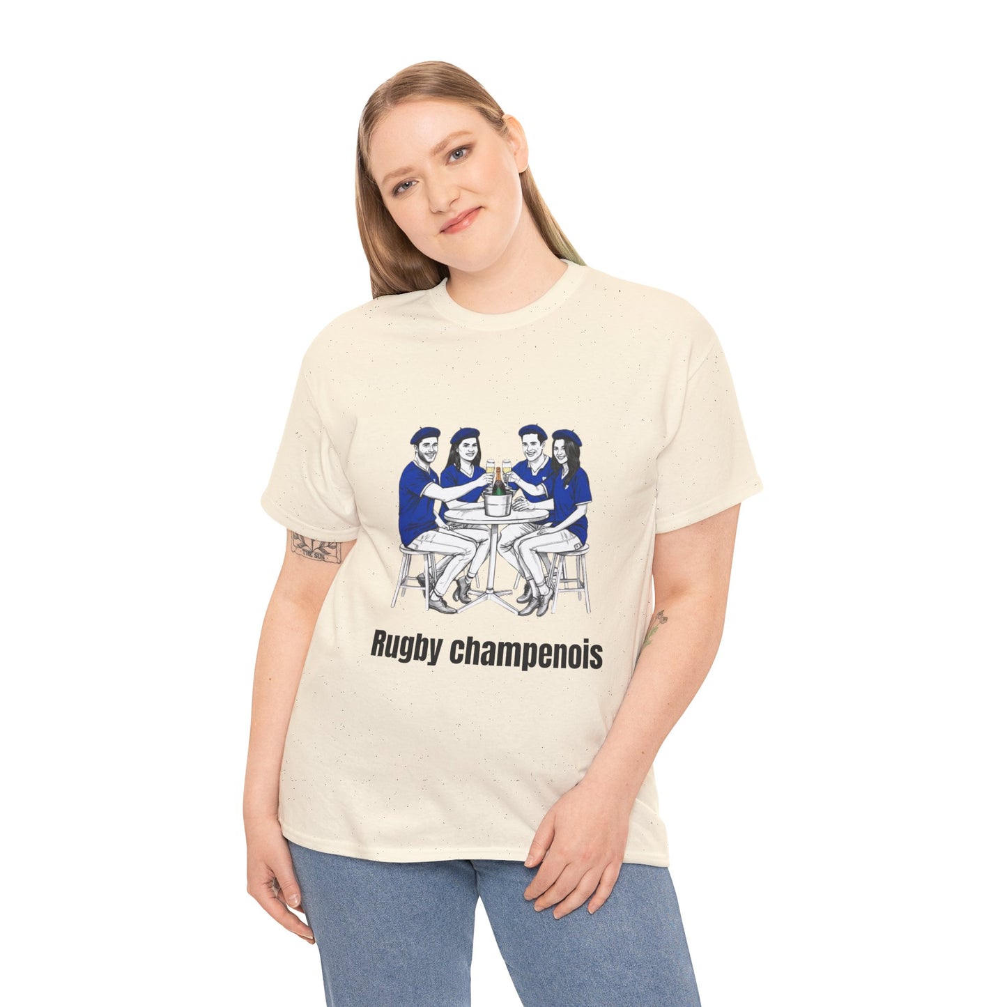 Champagne Rugby T-shirt - French Rubgy Fan Gift