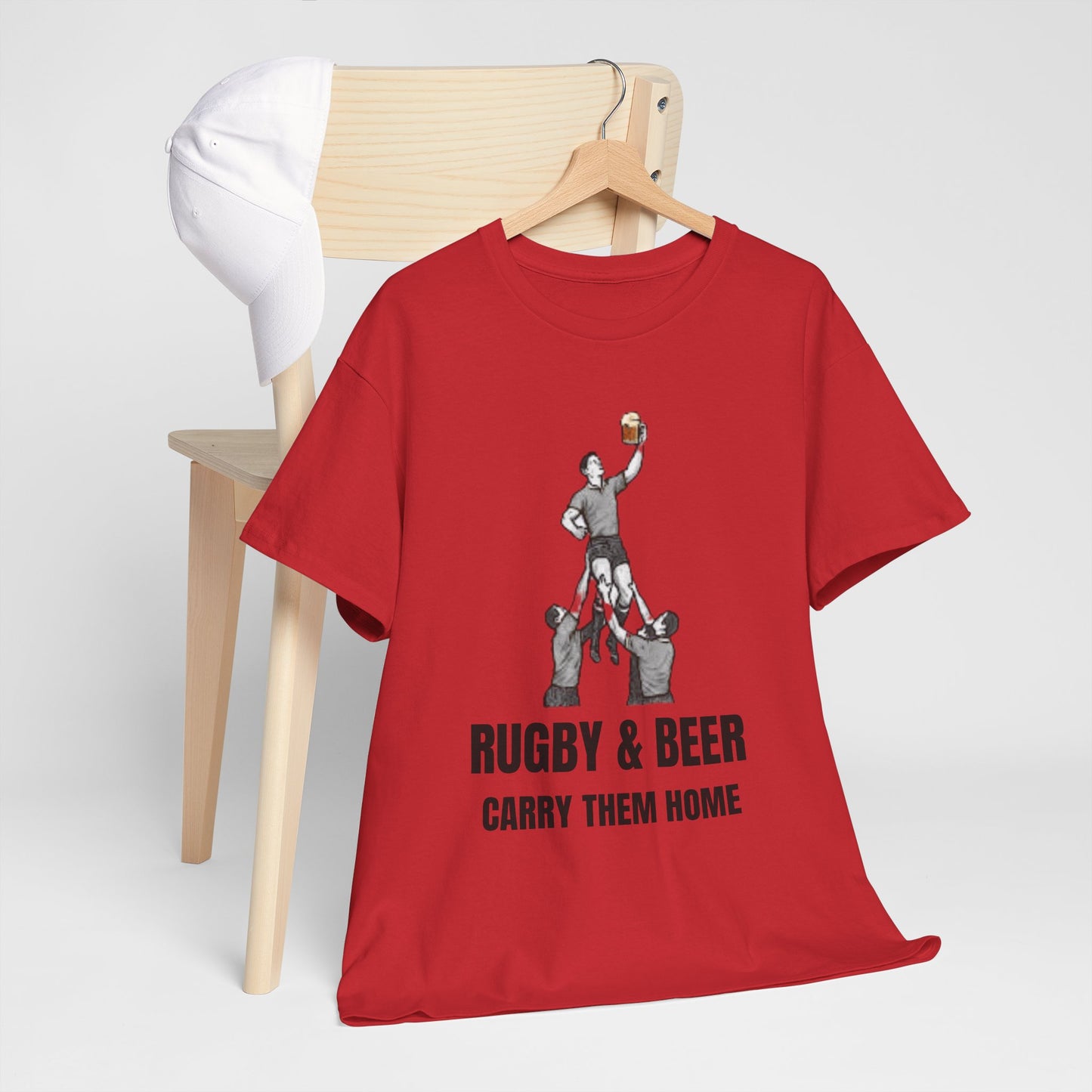 Carry Them Home England Rugby T-Shirt | Rugby & Beer Fan Tee