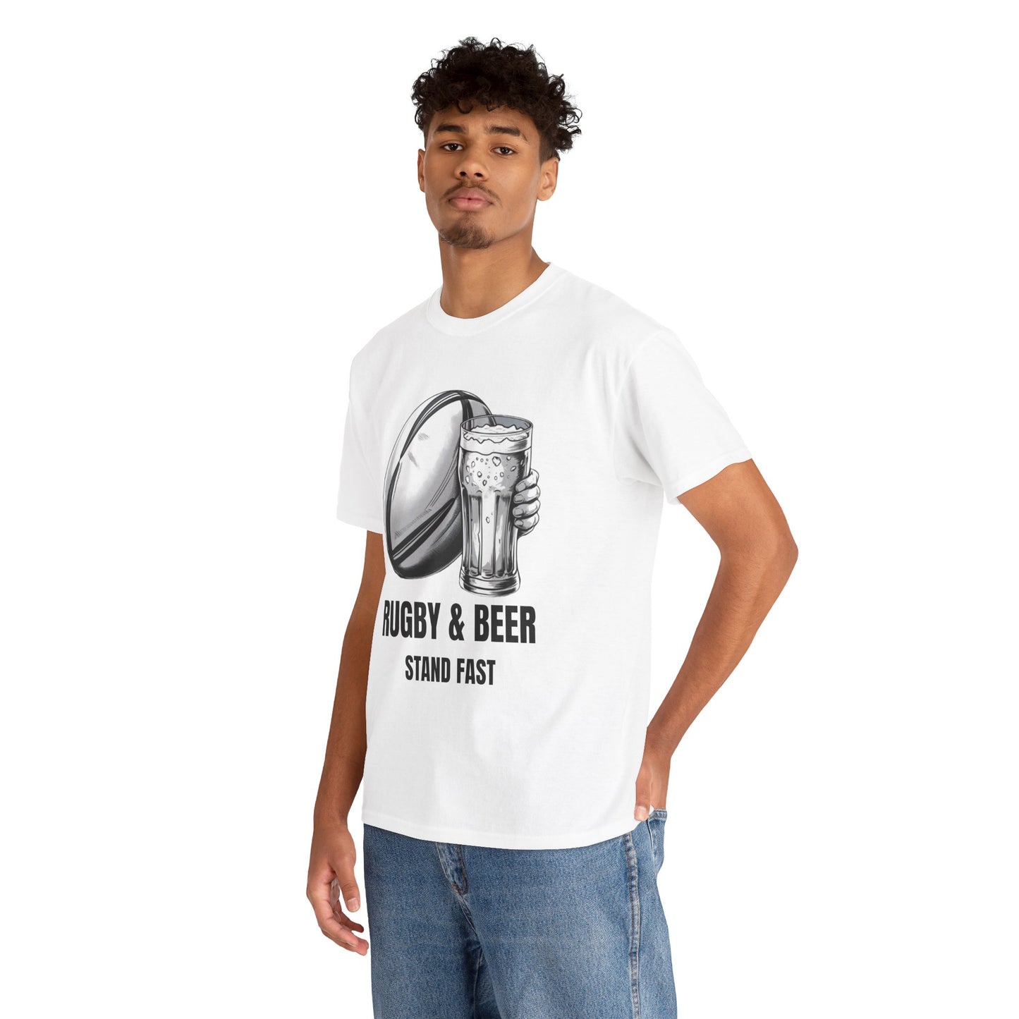 Rugby & Beer “Stand Fast” T-Shirt – Scotland Rugby Fan Matchday Gift