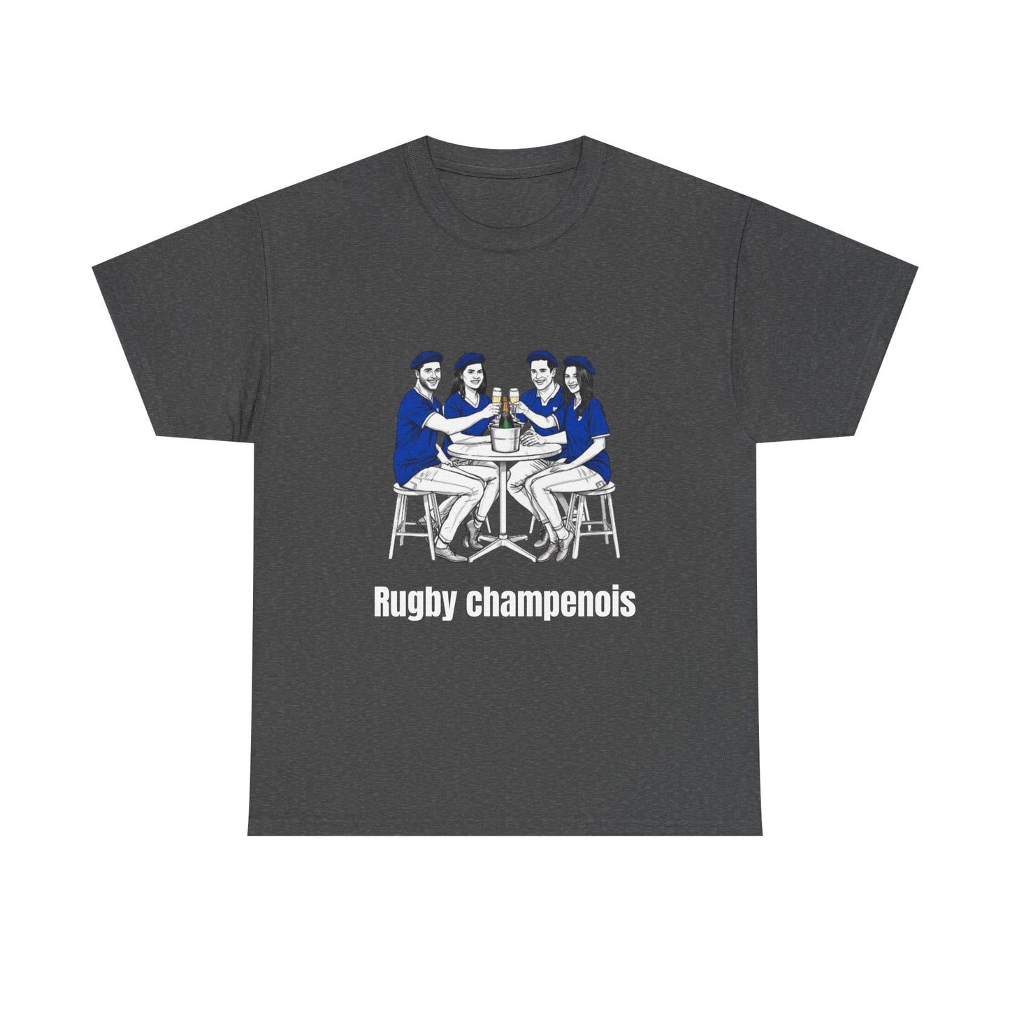 Champagne Rugby T-shirt - French Rubgy Fan Gift