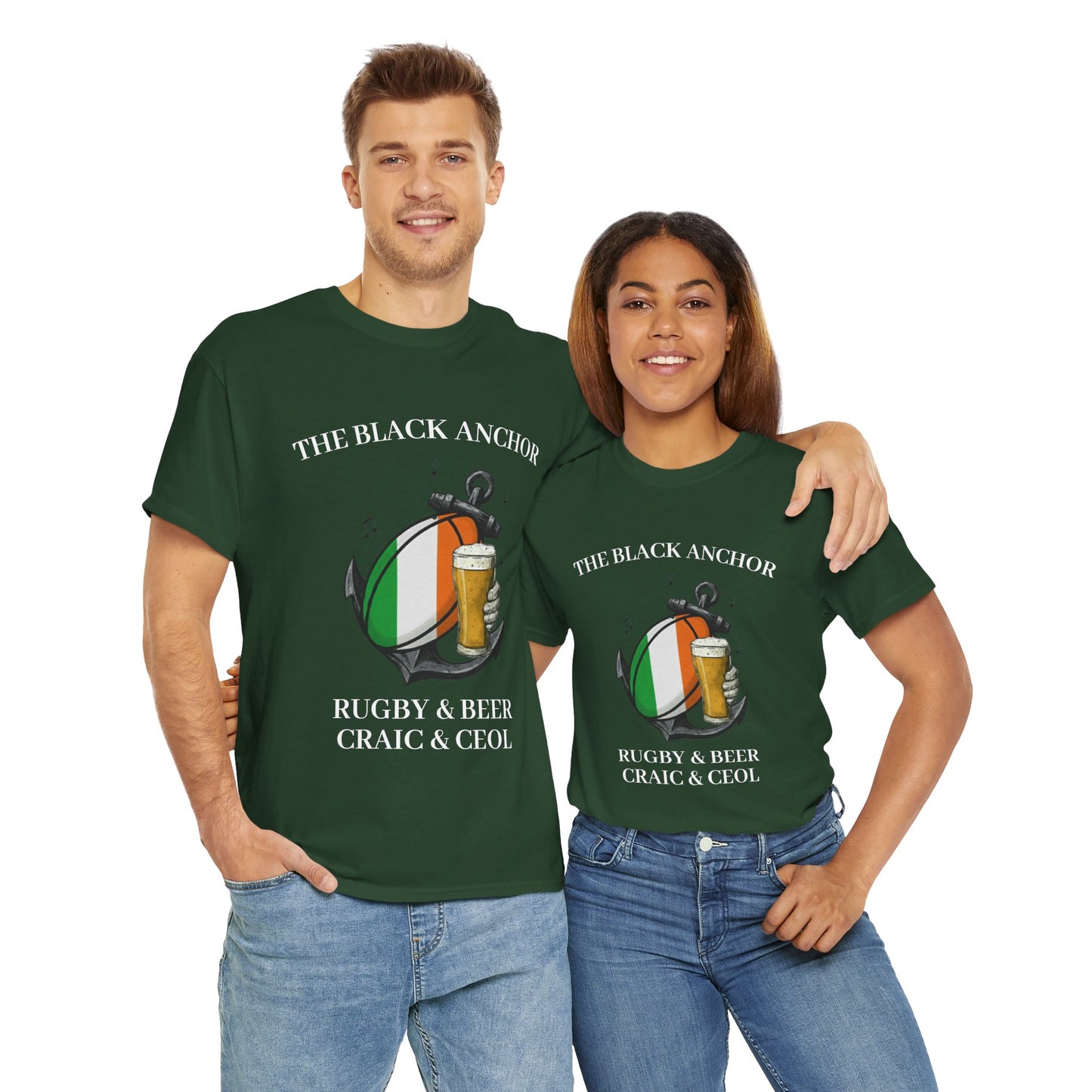 Personalized Rugby & Beer Tee - The Black Anchor