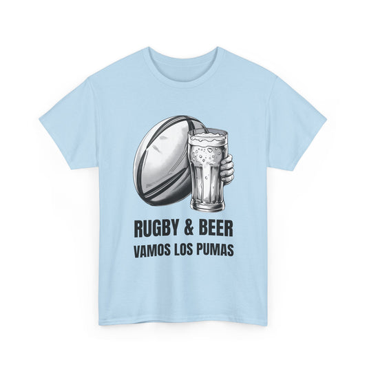 Rugby & Beer ¨Vamos Los Pumas¨ T-Shirt - Argentinian Rugby Fan Matchday Gift