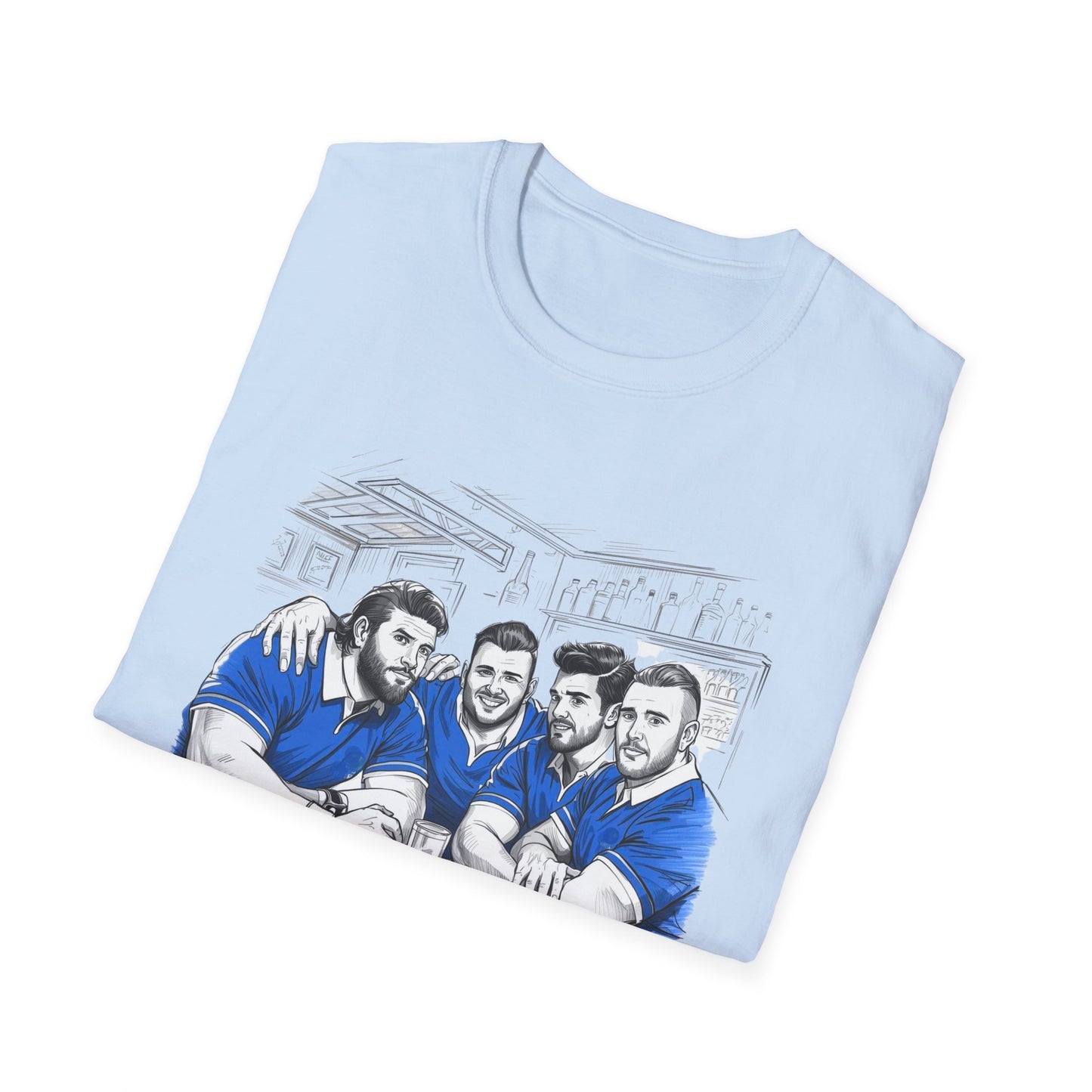 Propping Up The Bar – Funny Italian Rugby T-Shirt for Fans & Gifts
