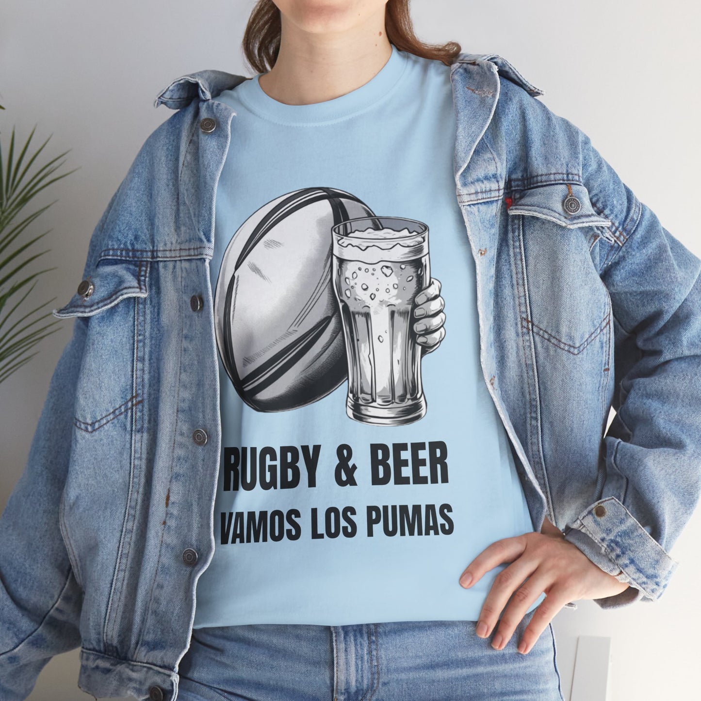 Rugby & Beer ¨Vamos Los Pumas¨ T-Shirt - Argentinian Rugby Fan Matchday Gift
