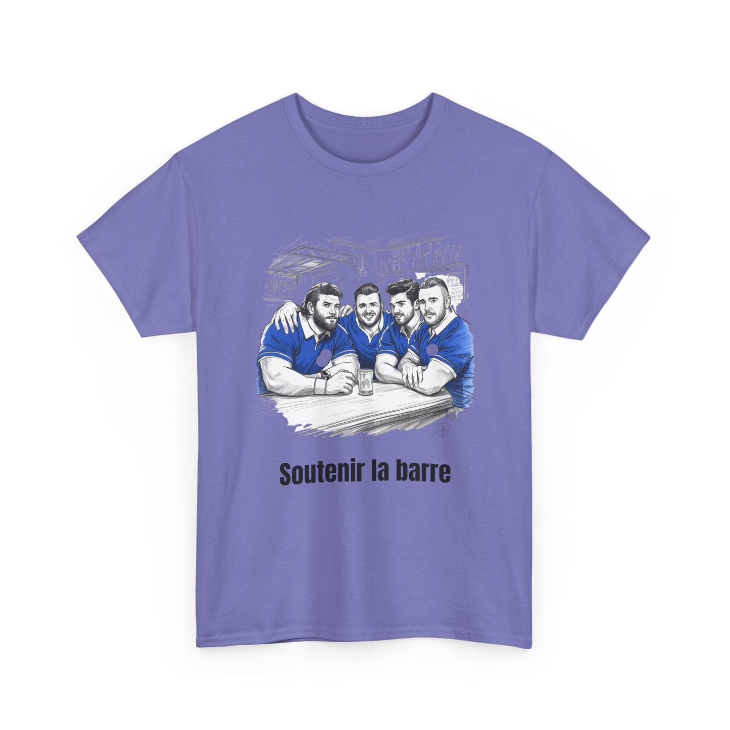 Propping Up The Bar – Funny French Rugby T-Shirt for Fans & Gifts