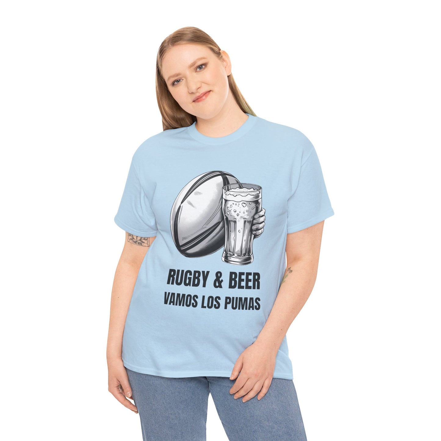 Rugby & Beer ¨Vamos Los Pumas¨ T-Shirt - Argentinian Rugby Fan Matchday Gift