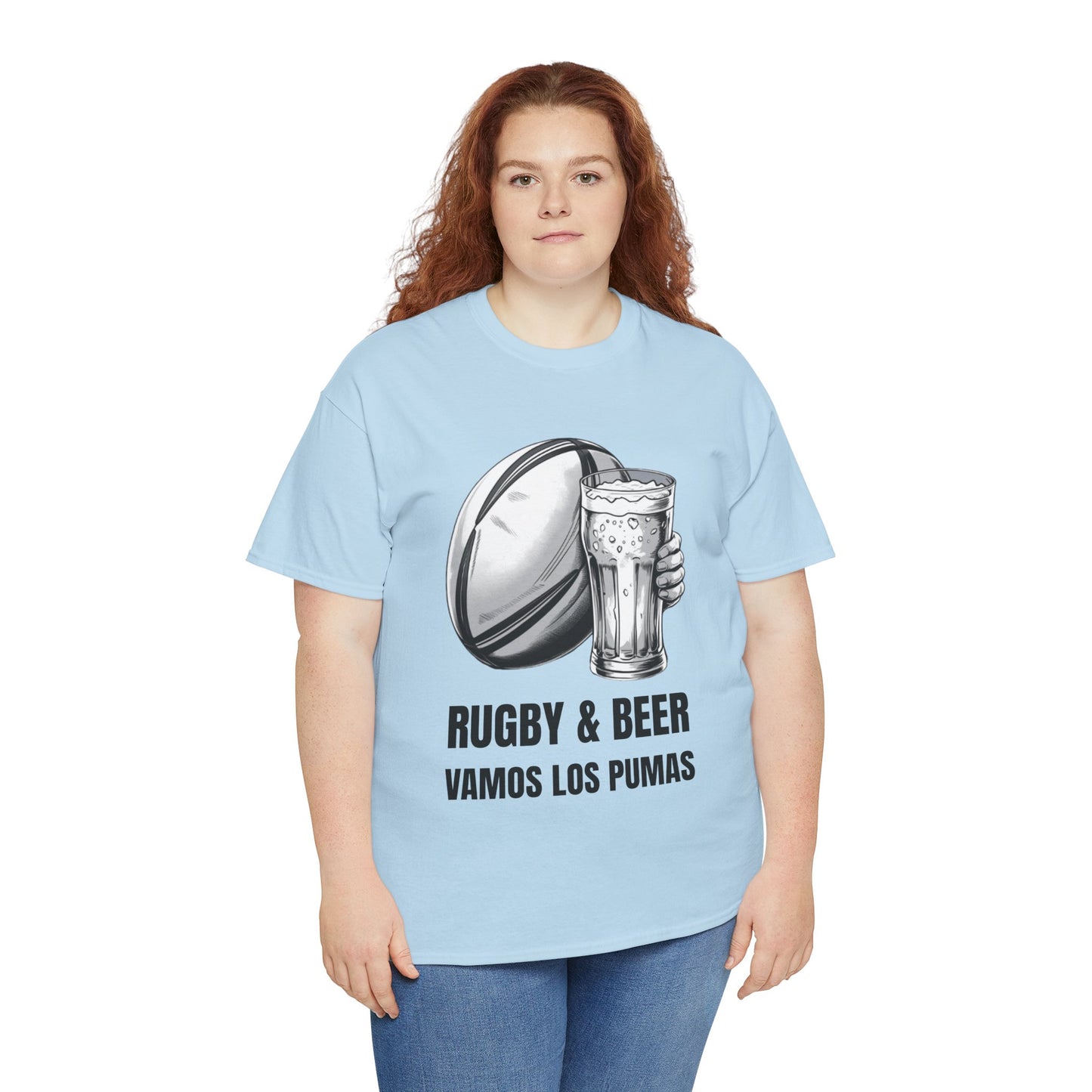 Rugby & Beer ¨Vamos Los Pumas¨ T-Shirt - Argentinian Rugby Fan Matchday Gift