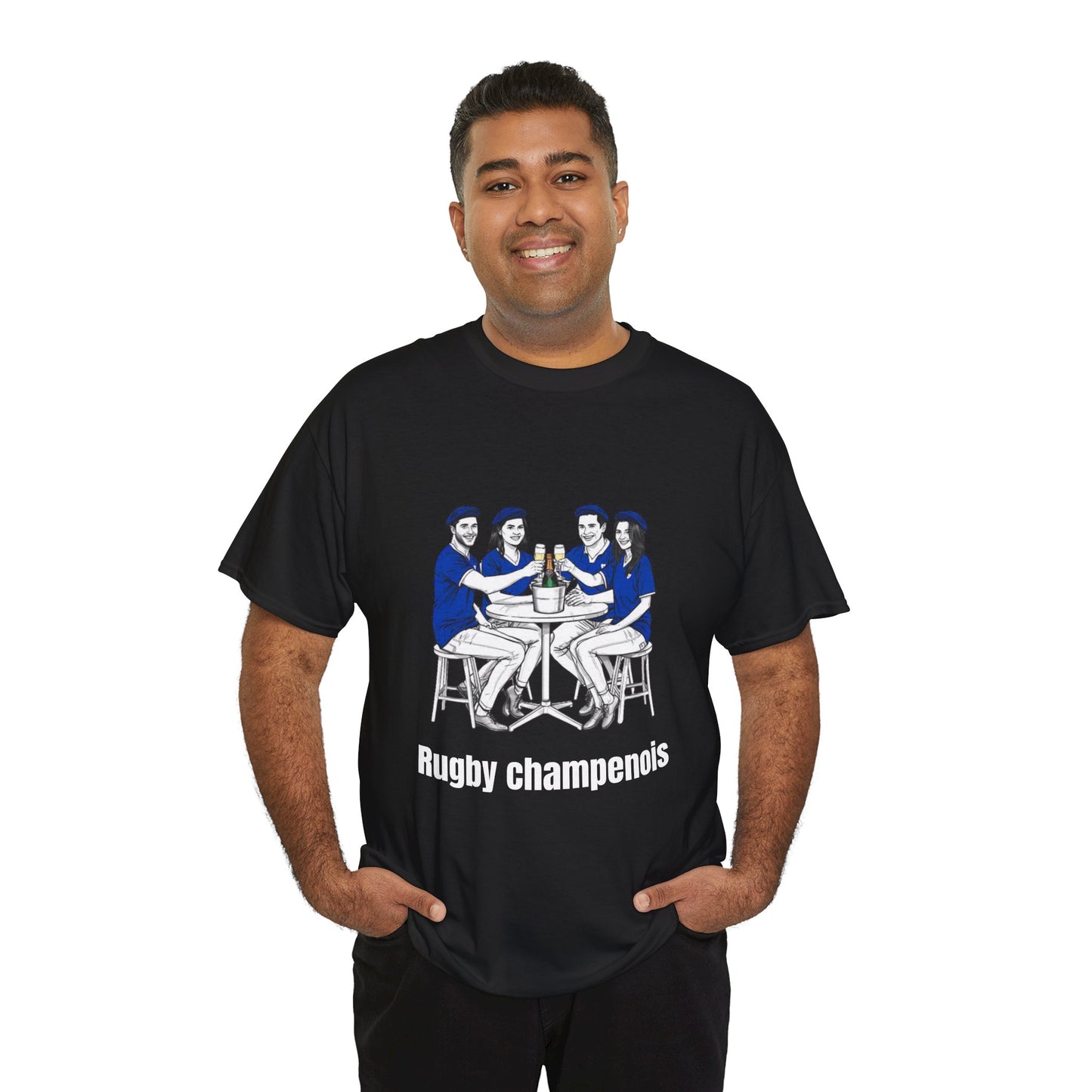 Champagne Rugby T-shirt - French Rubgy Fan Gift