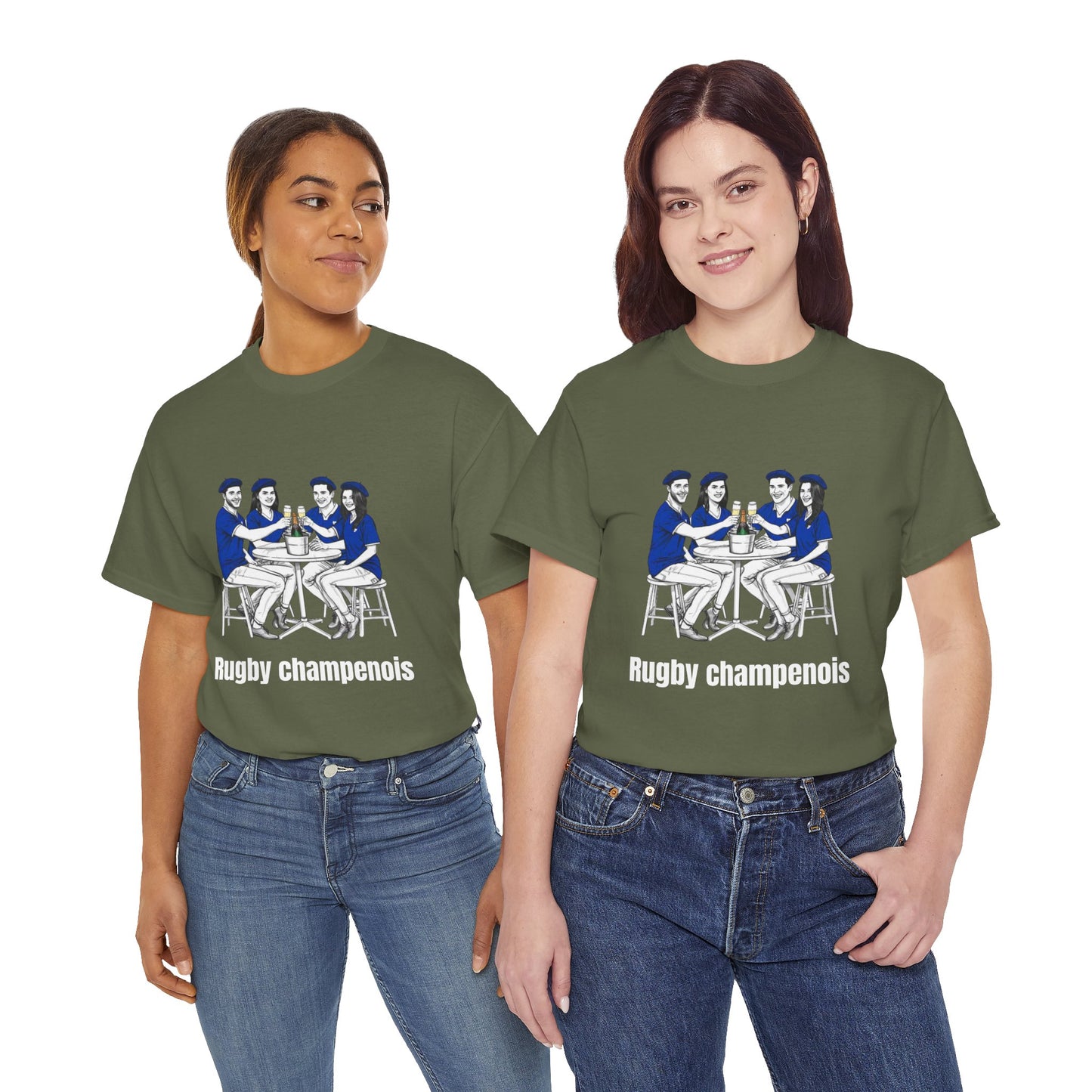 Champagne Rugby T-shirt - French Rubgy Fan Gift