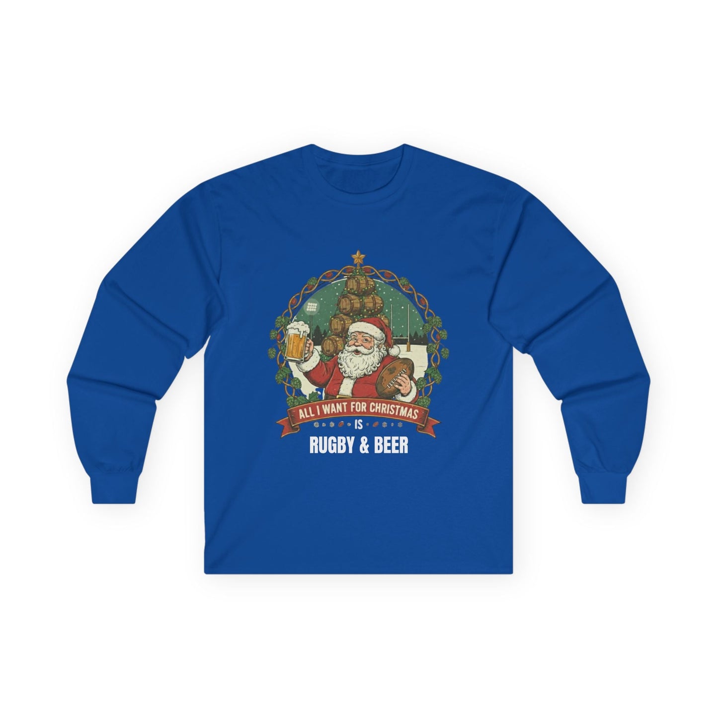 "All I Want is Rugby & Beer" - Festive Santa Gift - Rugby & Beer