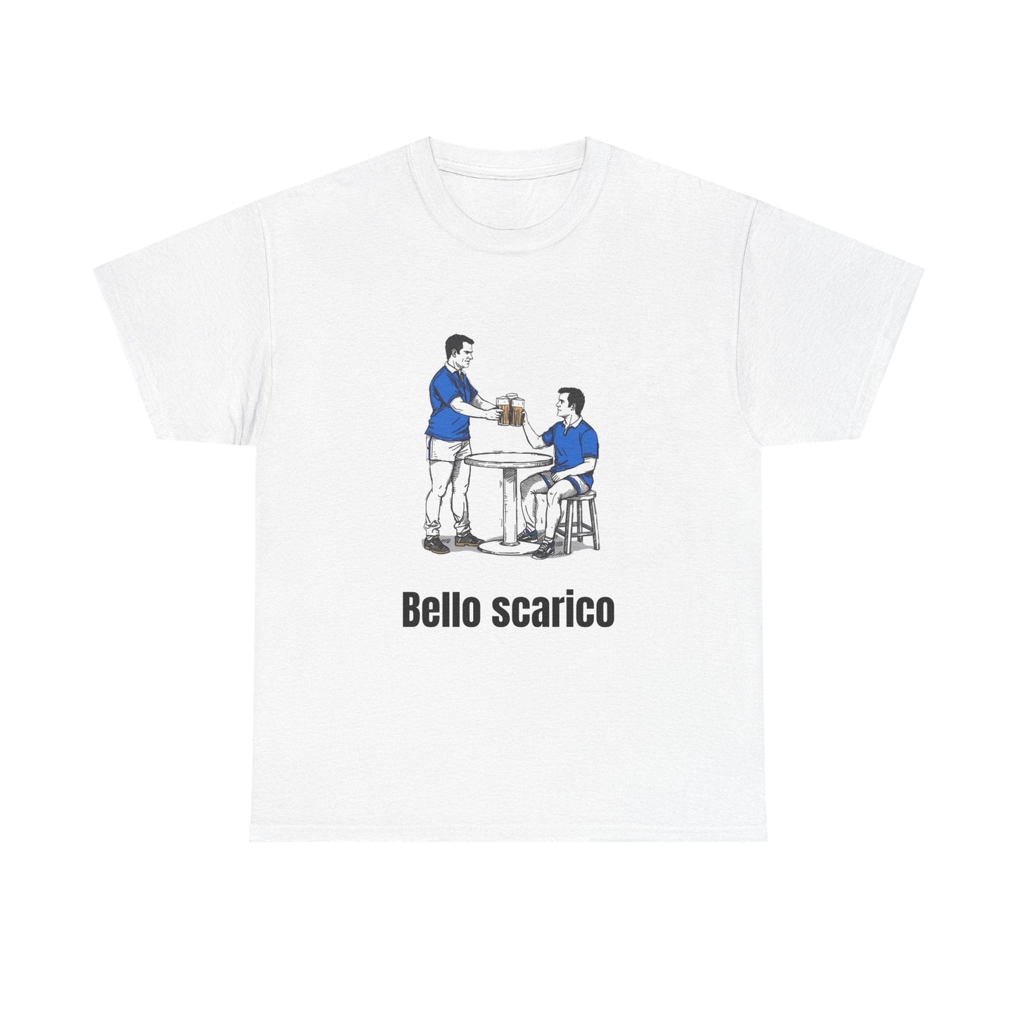"Bello Scarico" T-Shirt for Italian Rugby Fans - Rugby & Beer