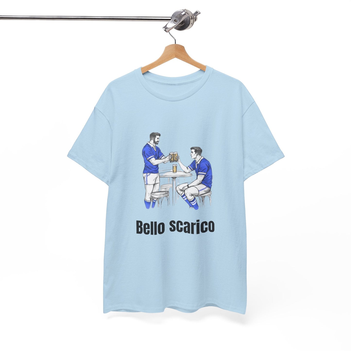 "Bello Scarico" T-Shirt for Italian Rugby Fans - Rugby & Beer