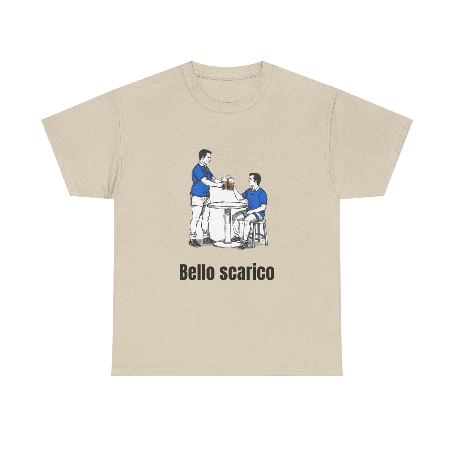 "Bello Scarico" T-Shirt for Italian Rugby Fans - Rugby & Beer