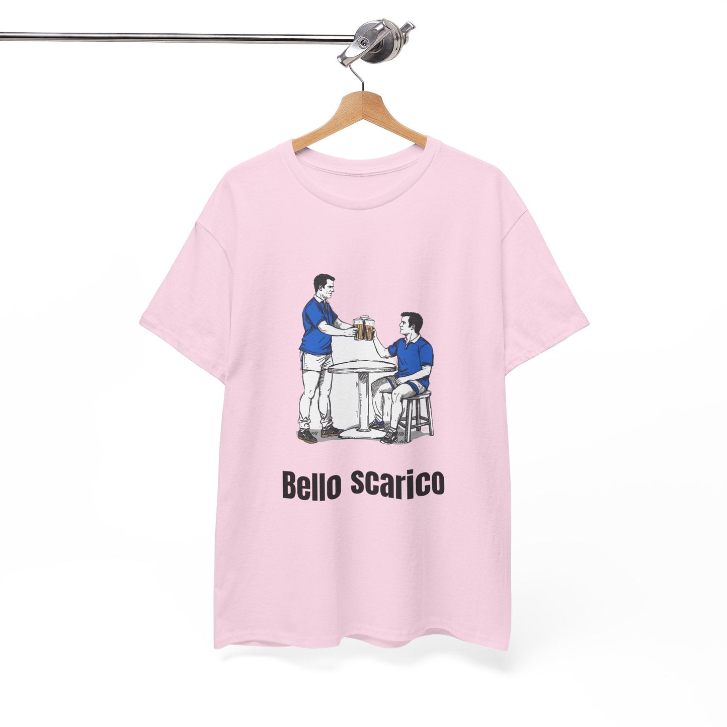 "Bello Scarico" T-Shirt for Italian Rugby Fans - Rugby & Beer