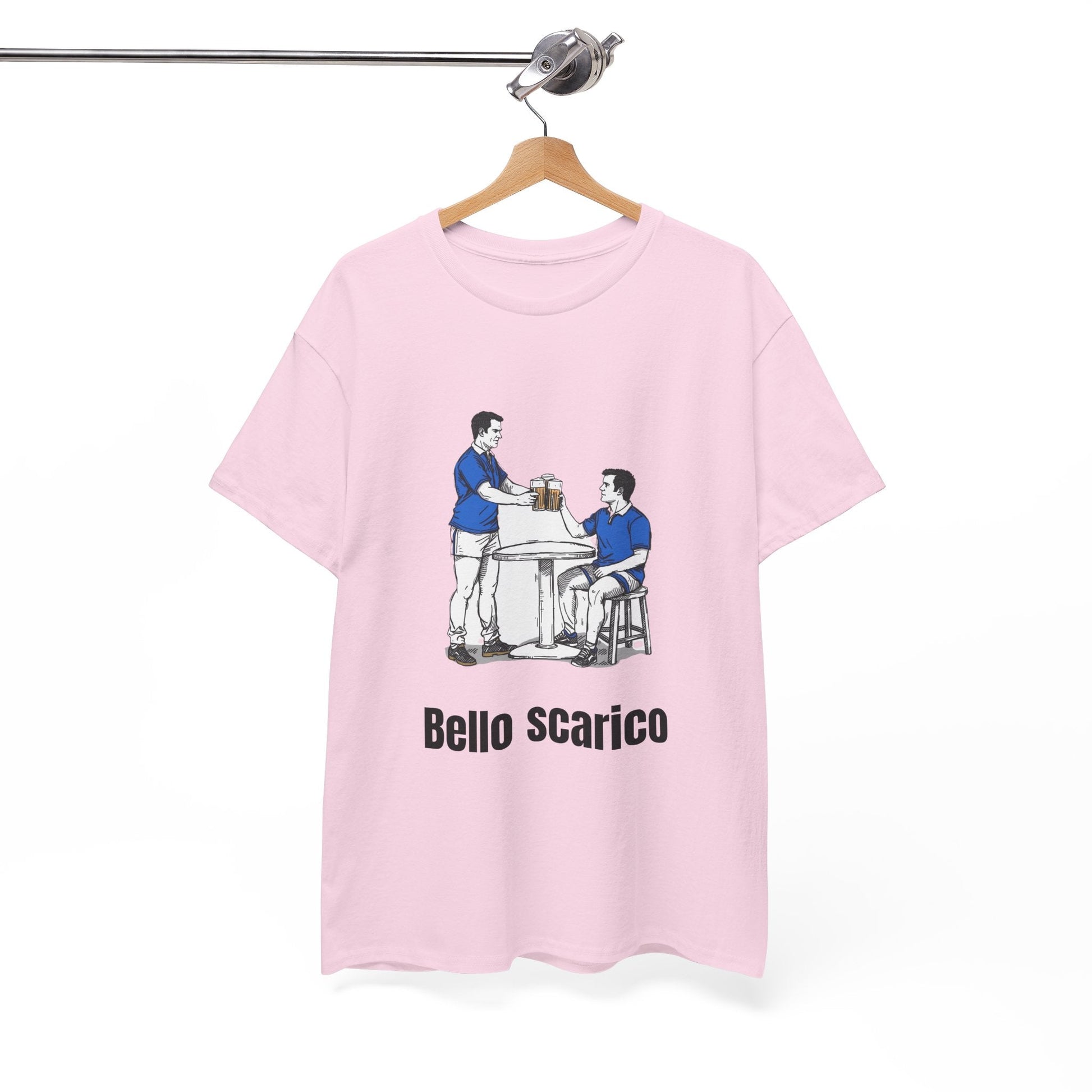 "Bello Scarico" T-Shirt for Italian Rugby Fans - Rugby & Beer