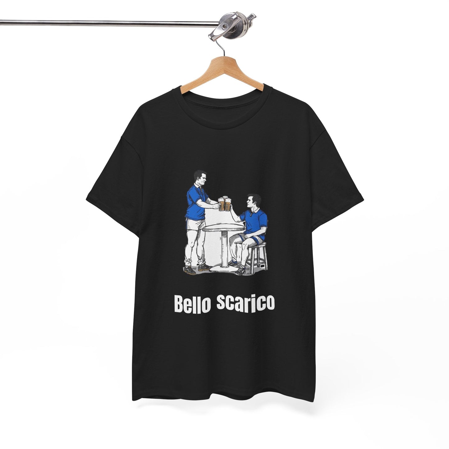 "Bello Scarico" T-Shirt for Italian Rugby Fans - Rugby & Beer