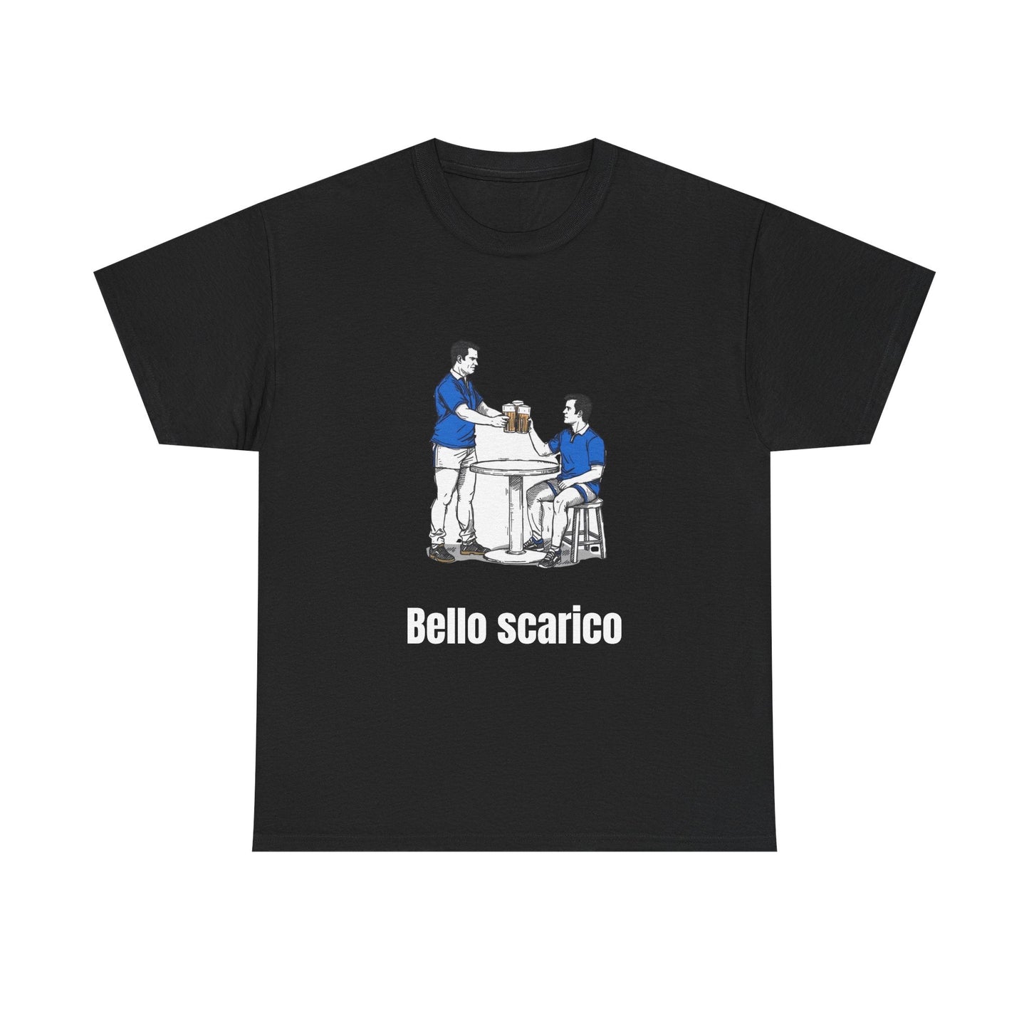 "Bello Scarico" T-Shirt for Italian Rugby Fans - Rugby & Beer