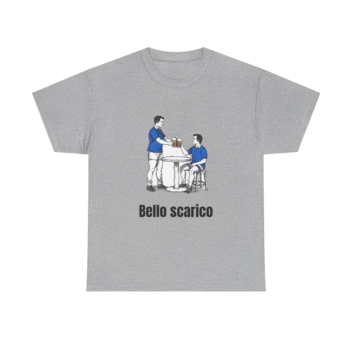 "Bello Scarico" T-Shirt for Italian Rugby Fans - Rugby & Beer