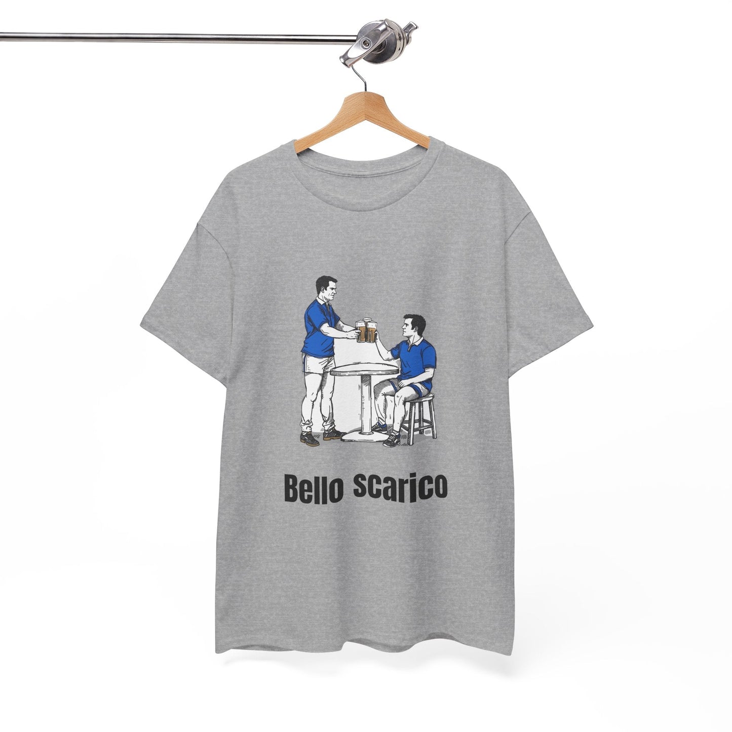 "Bello Scarico" T-Shirt for Italian Rugby Fans - Rugby & Beer