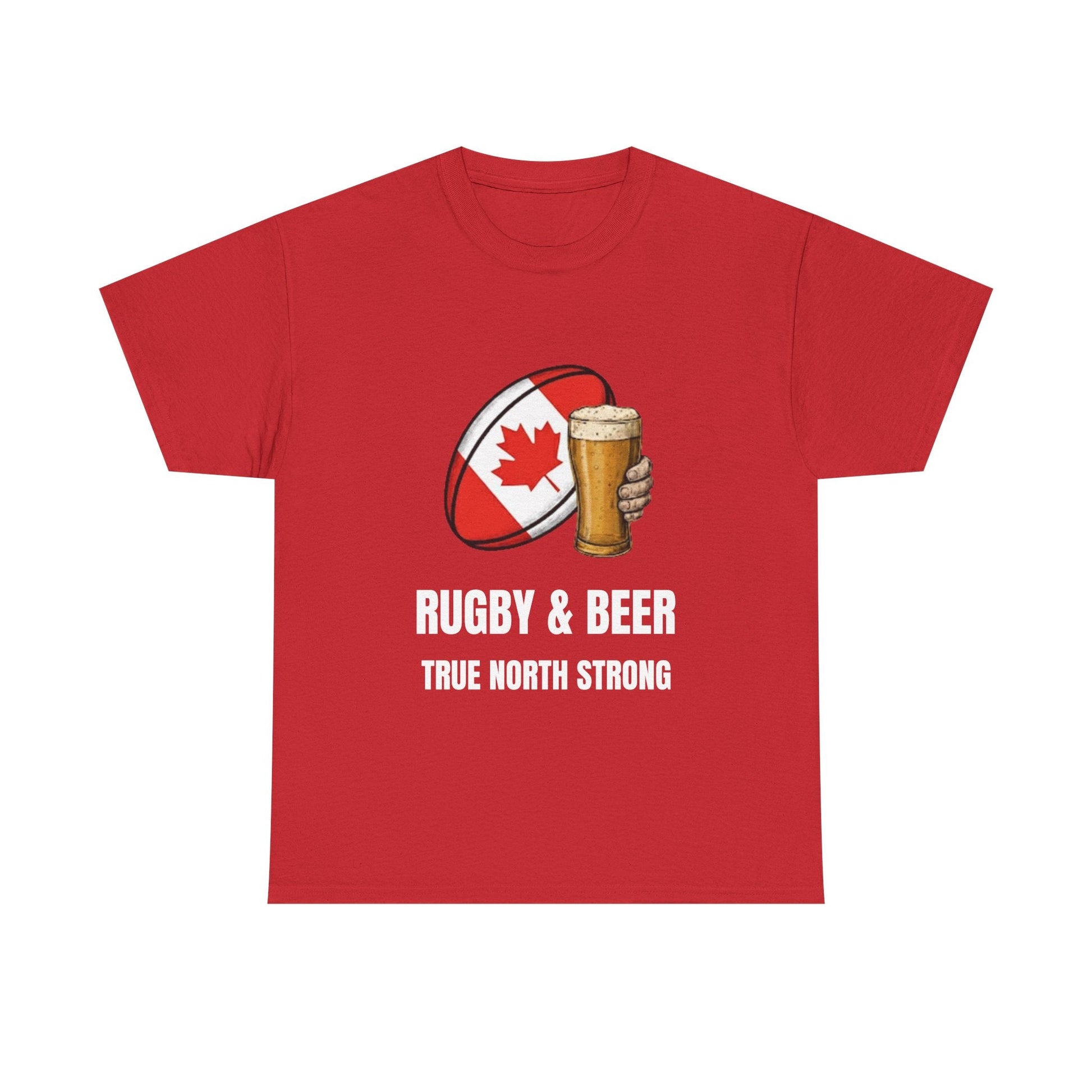 Canada Rugby & Beer T-Shirt - True North Strong Fan Tee | Match Day Apparel - Rugby & Beer
