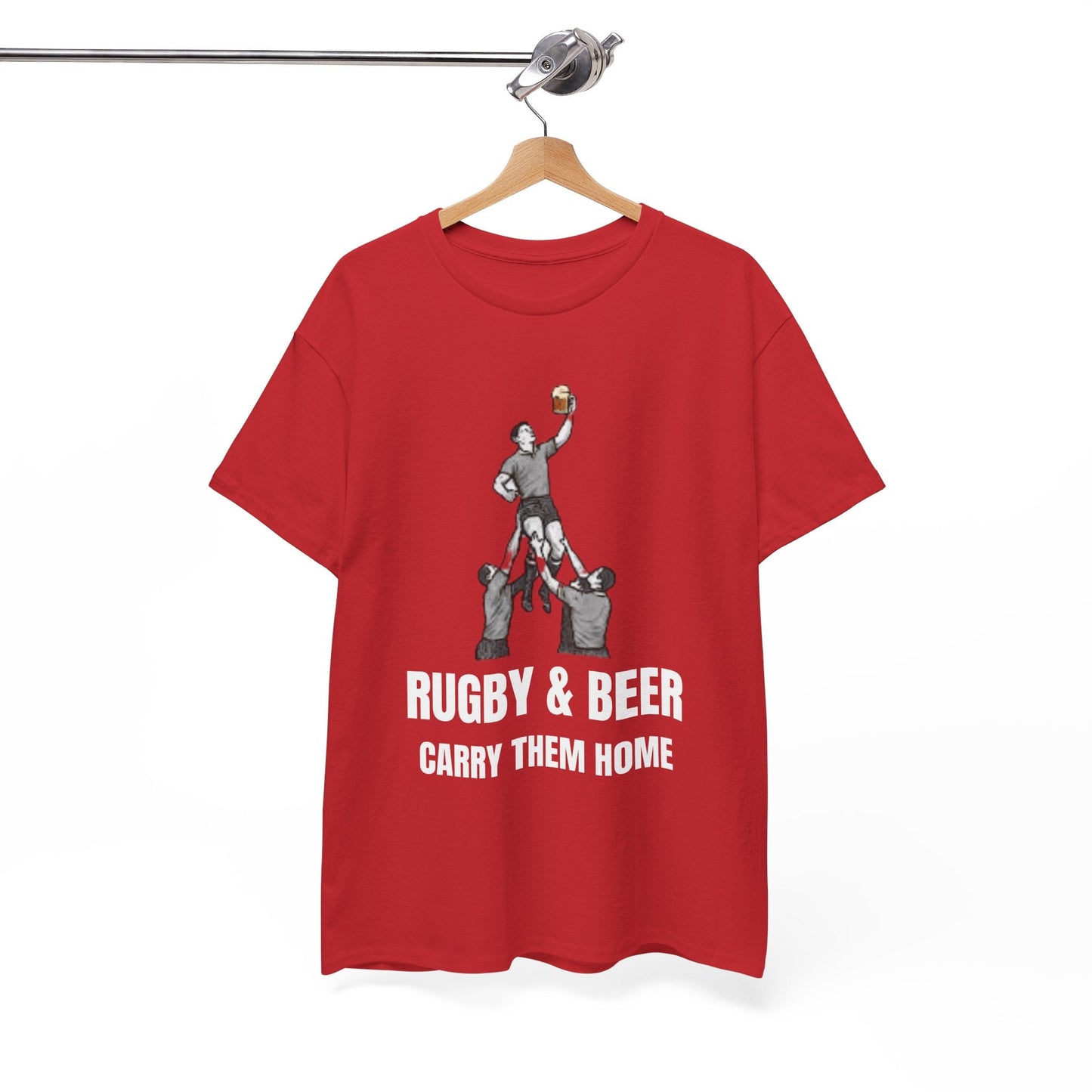 Carry Them Home England Rugby T-Shirt | Rugby & Beer Fan Tee - Rugby & Beer