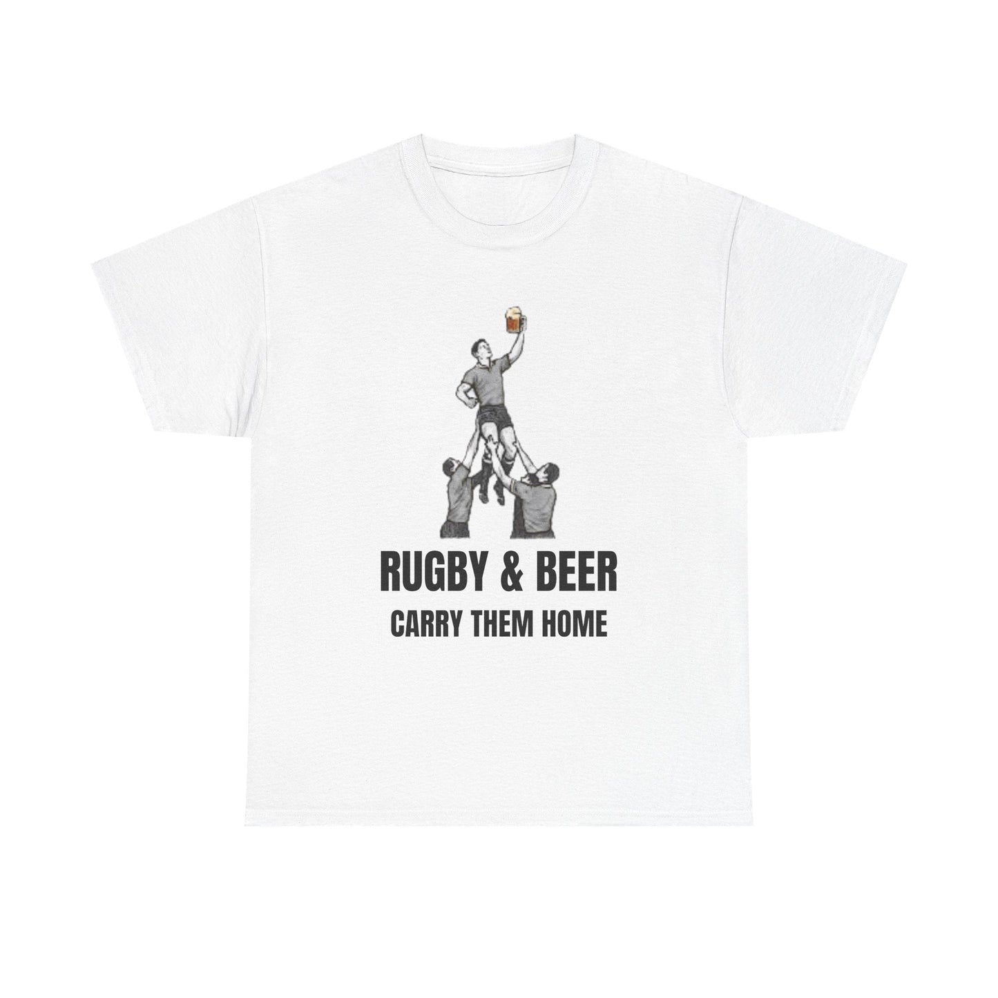 Carry Them Home England Rugby T-Shirt | Rugby & Beer Fan Tee - Rugby & Beer