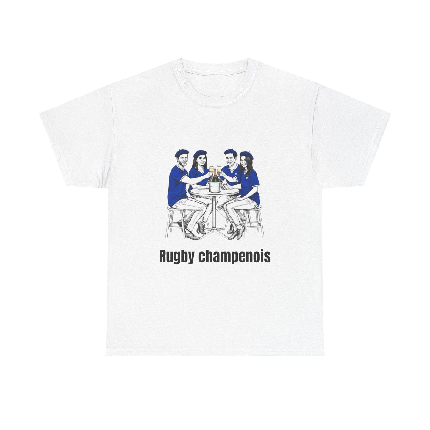 Champagne Rugby T-shirt - Gift for French rugby fans - Rugby & Beer